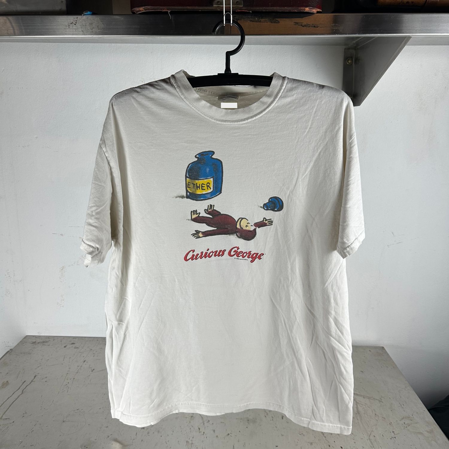 ​​Vintage 1995 Curious George Ether Artwork Graphic T-shirt