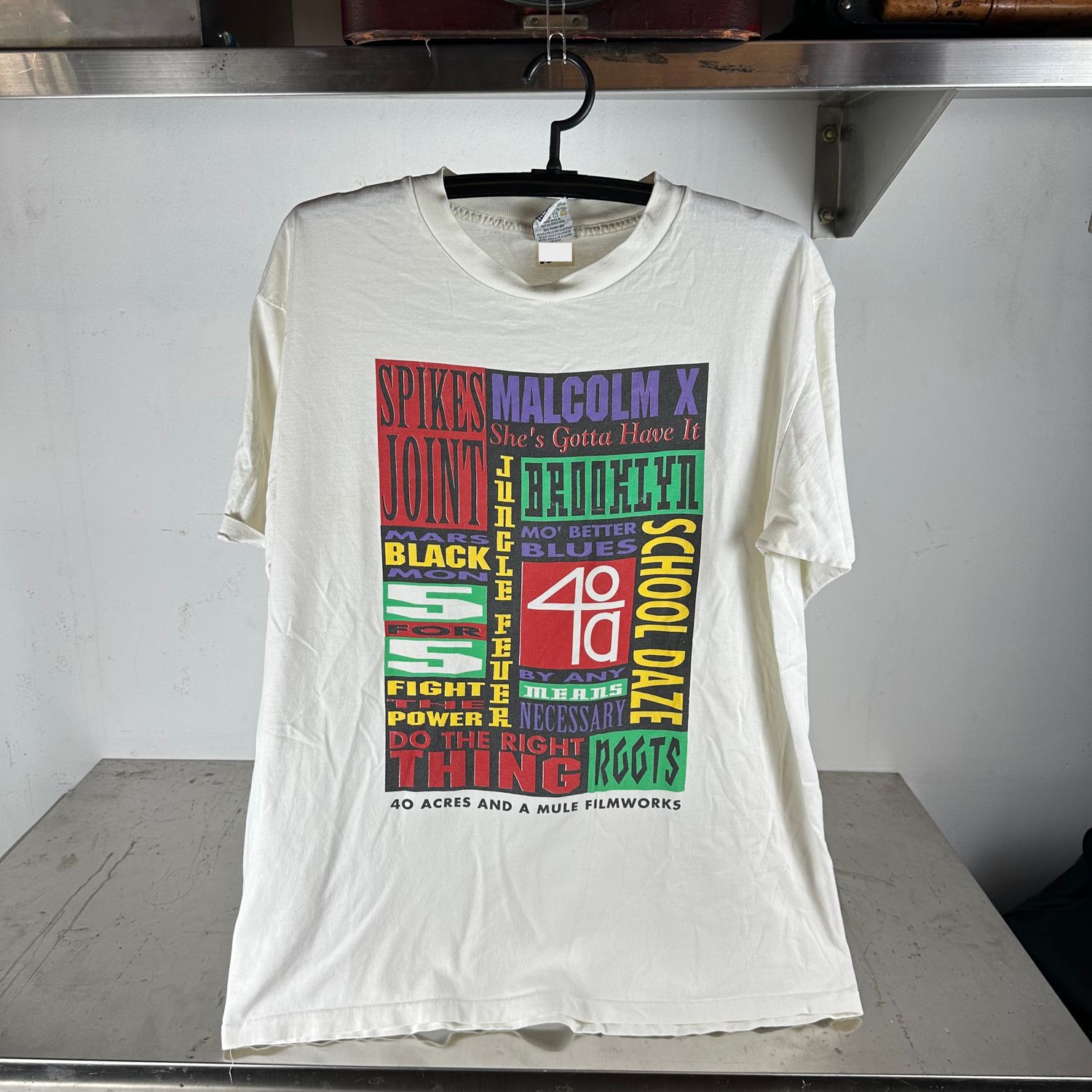 ​​Vintage 90s 40 Acres And A Mule Filmworks Spikes Joint African American T-shirt