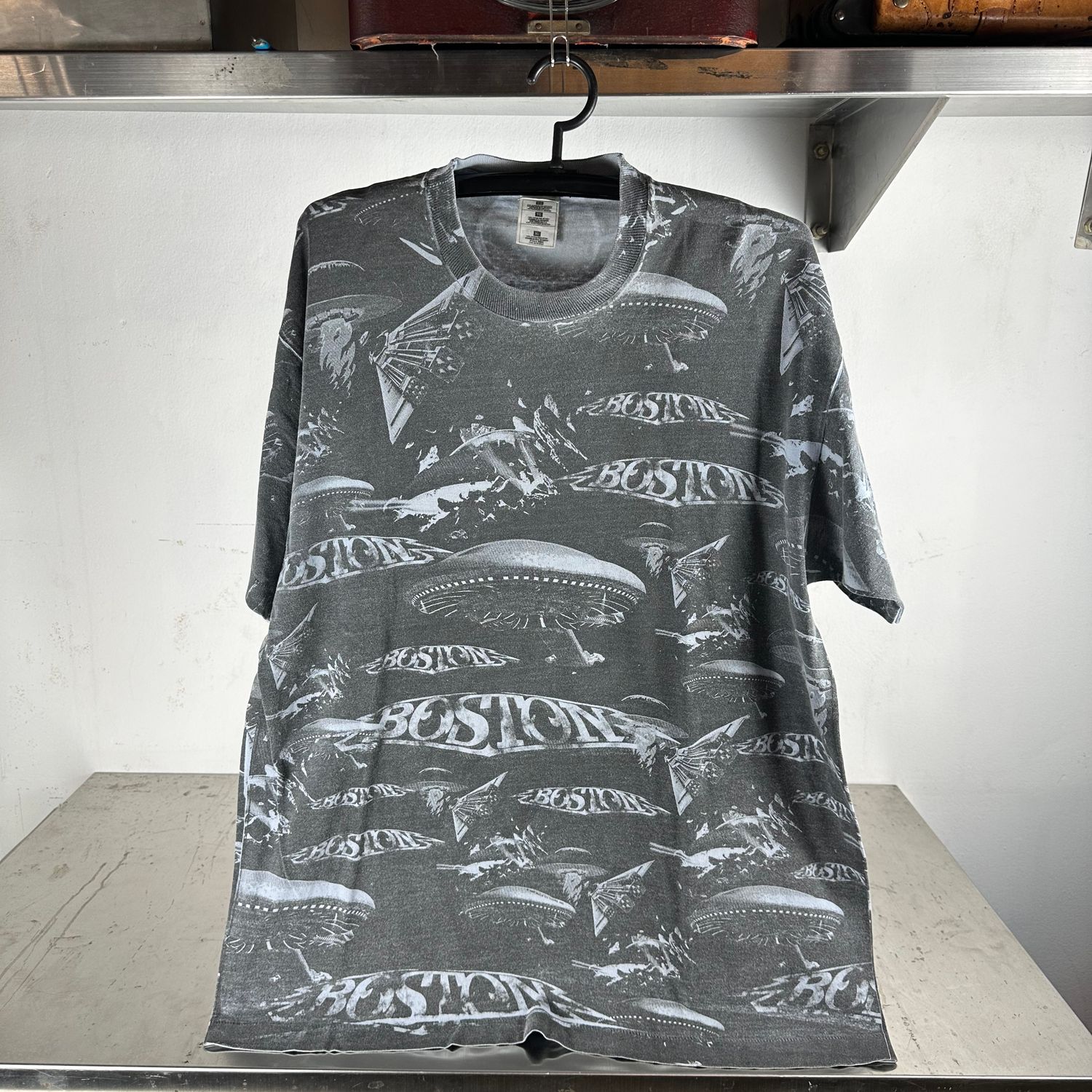 ​​Vintage 1997 Boston UFO All Over Print AOP Rock Band T-shirt