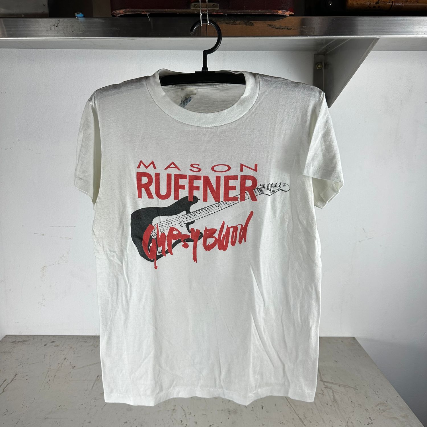 ​​Vintage 80s Mason Ruffner Gypsy Blood Blues Rock Guitarist T-shirt