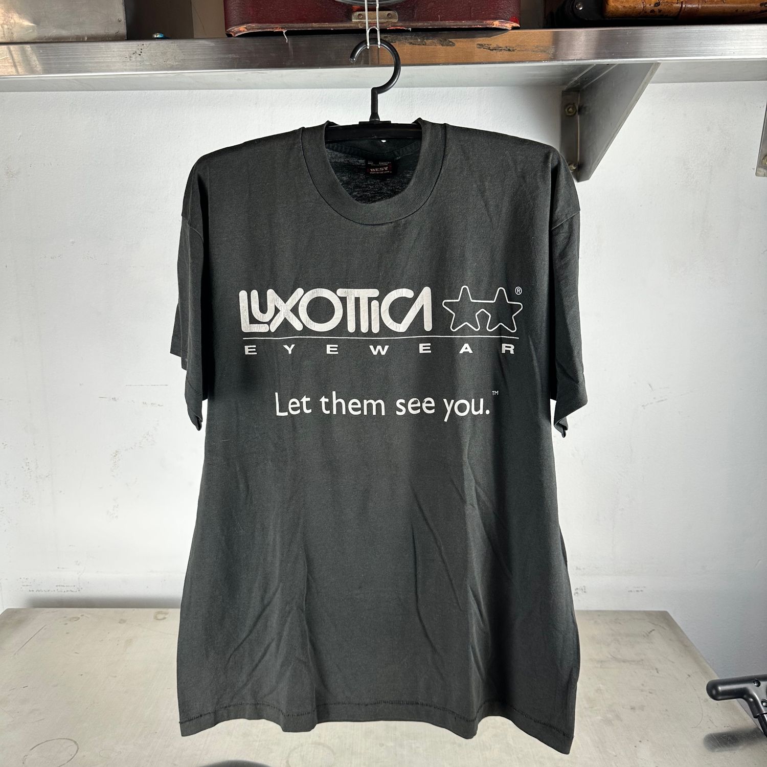 ​​Vintage 80s Luxottica Eyewear Let Them See You Promo T-shirt