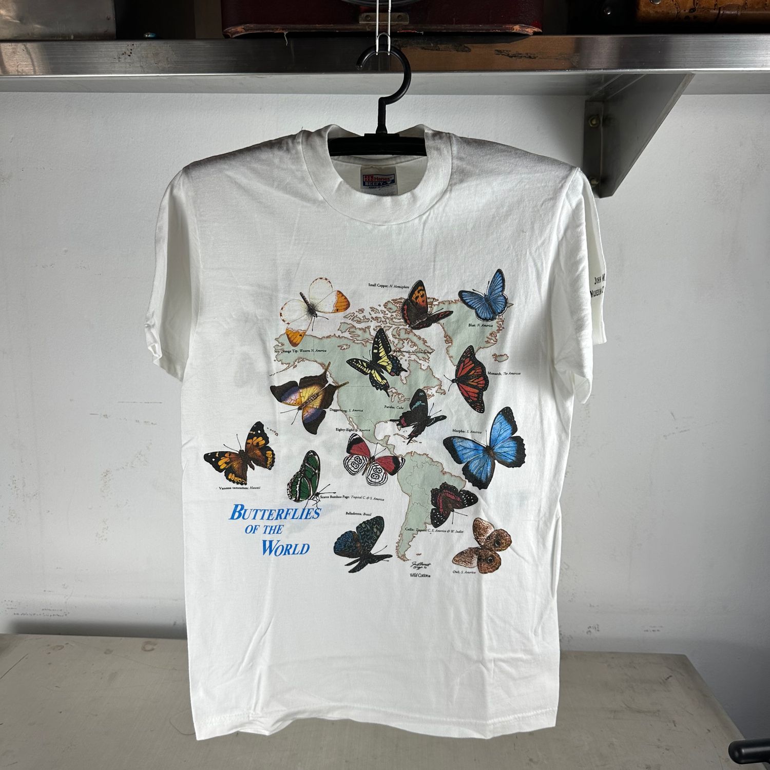 ​​Vintage 90s Butterflies Of The World Museum Double Sided Graphic T-shirt