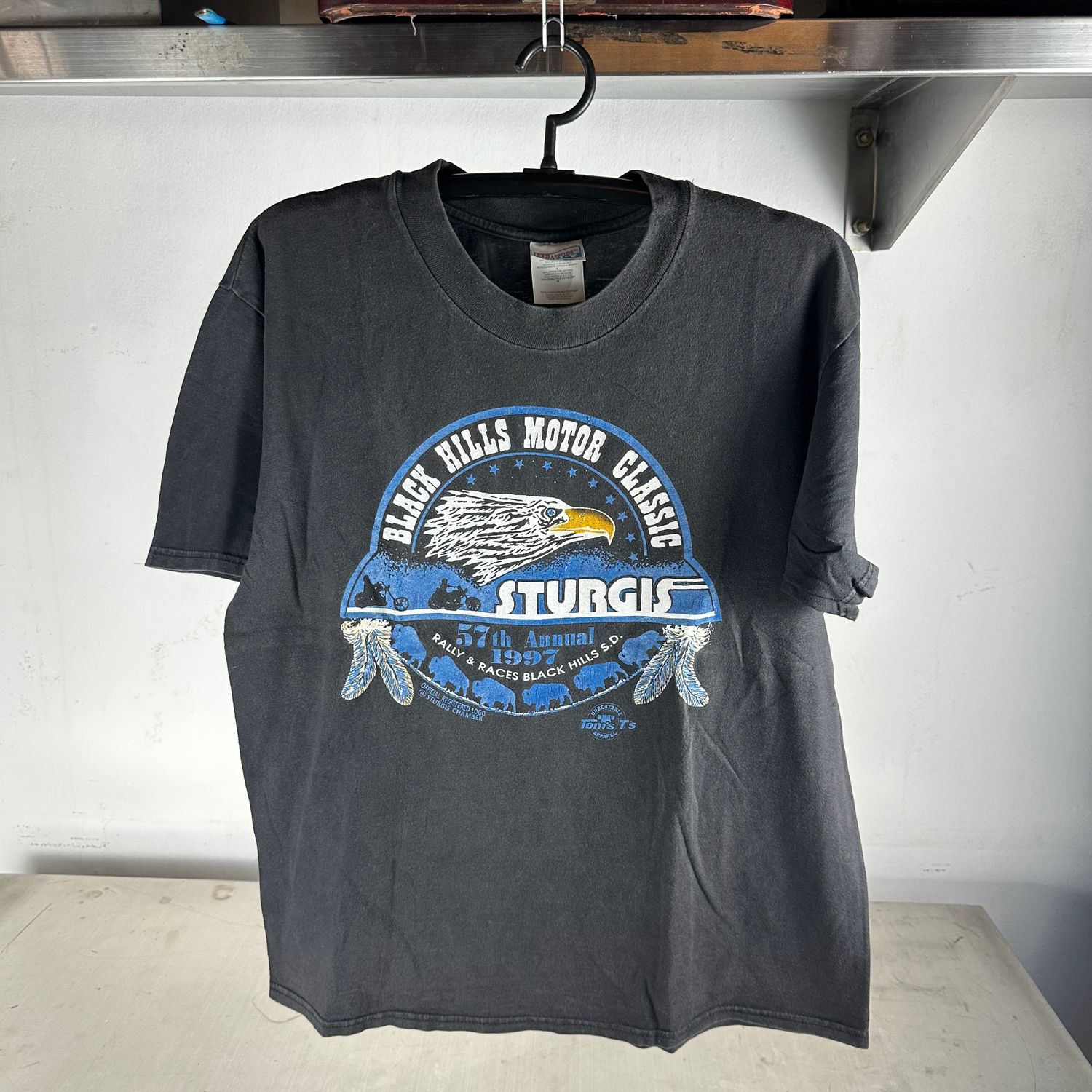 ​​Vintage 1997 Sturgis Eagle Motorcycle Rally Classic T-shirt