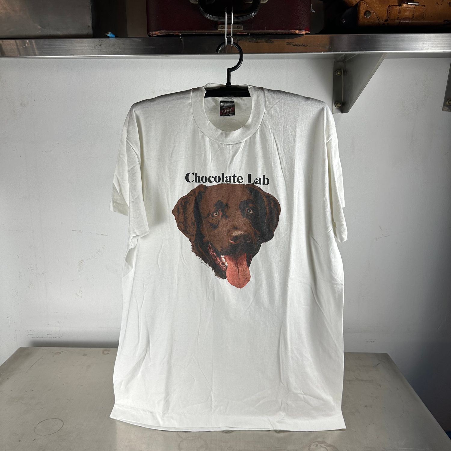 ​​Vintage 90s Chocolate Lab Dog Breed Graphic T-shirt