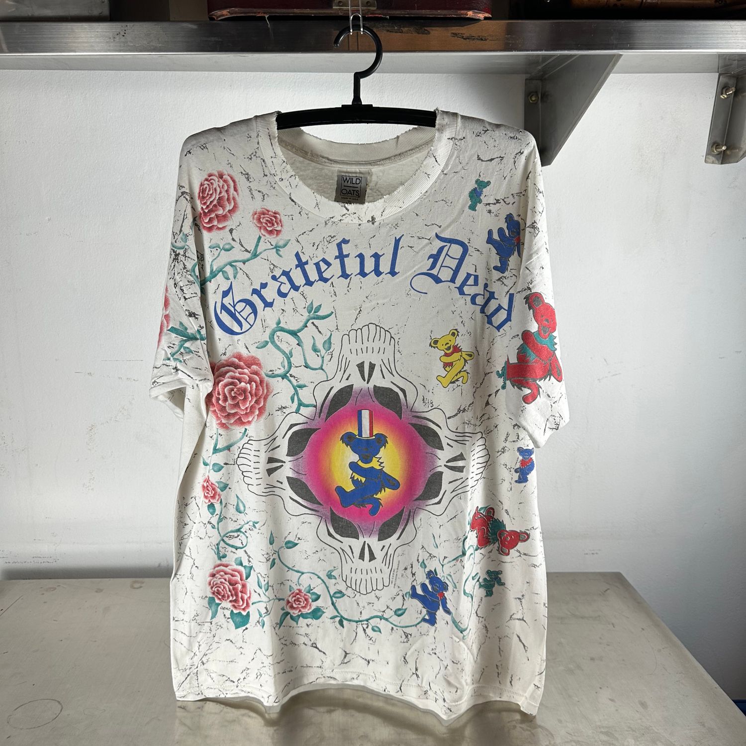 ​​​Vintage 1991 Grateful Dead All Over Print AOP Rock Band T-shirt
