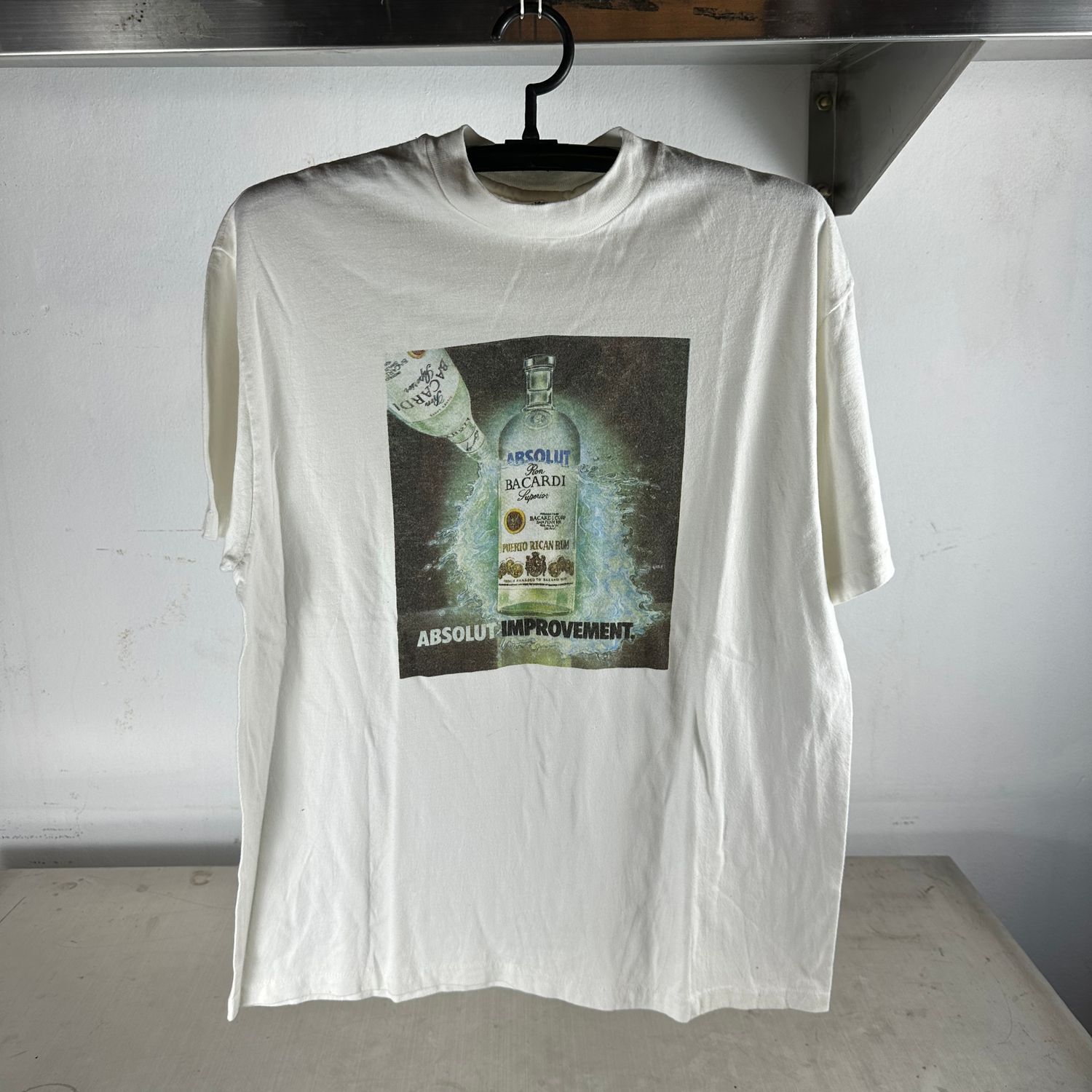 ​​Vintage 90s Absolut Improvement Bacardi Promo Graphic T-shirt