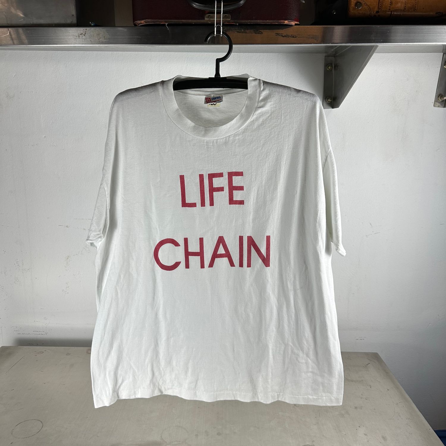 ​​Vintage 1980s/90s Life Chain Typography T-shirt