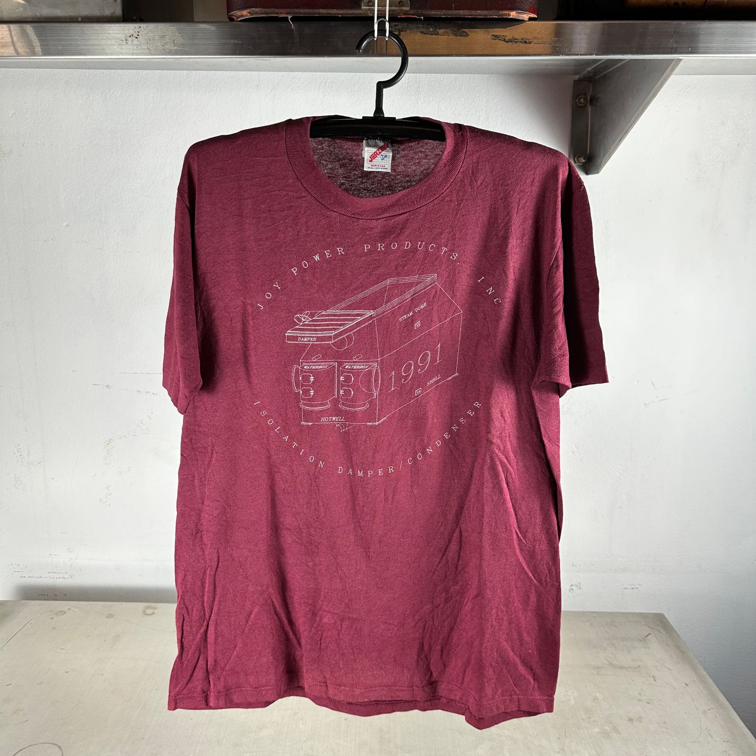 ​​Vintage 1991 Joy Power Products Isolation Damper Condenser T-shirt