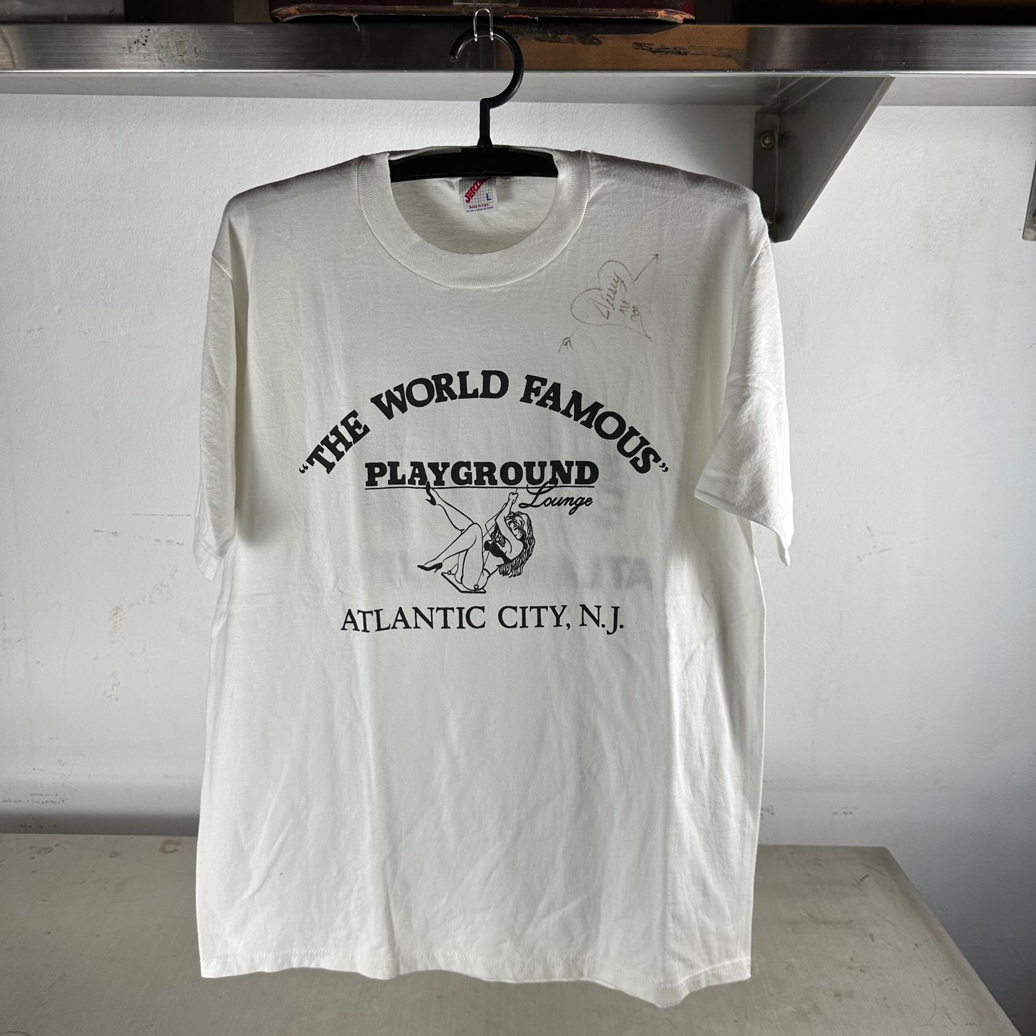 ​Vintage 90s The Playground Lounge Atlantic City Stripclub Cabaret T-shirt