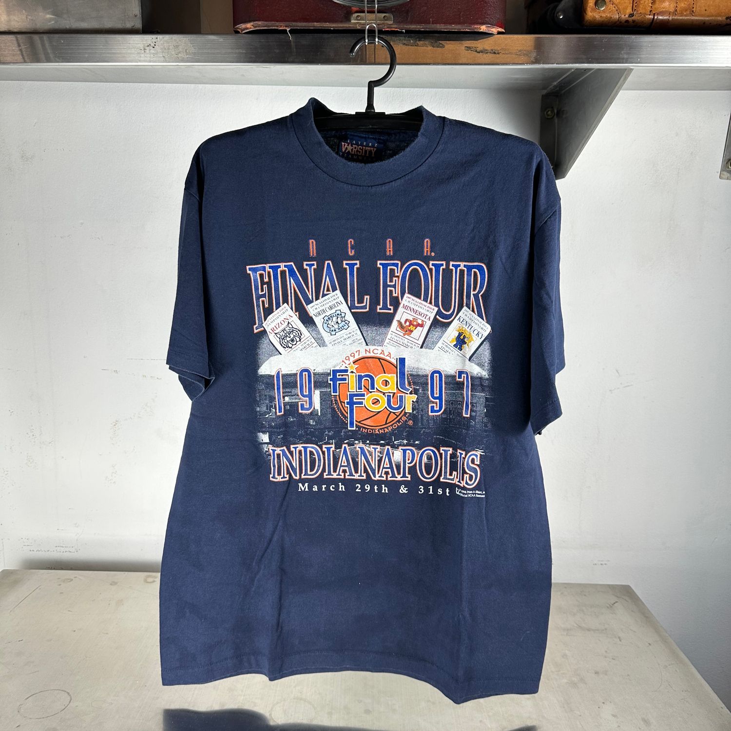 ​​Vintage 1997 NCAA Basketball Final Four Indianapolis Graphic T-shirt