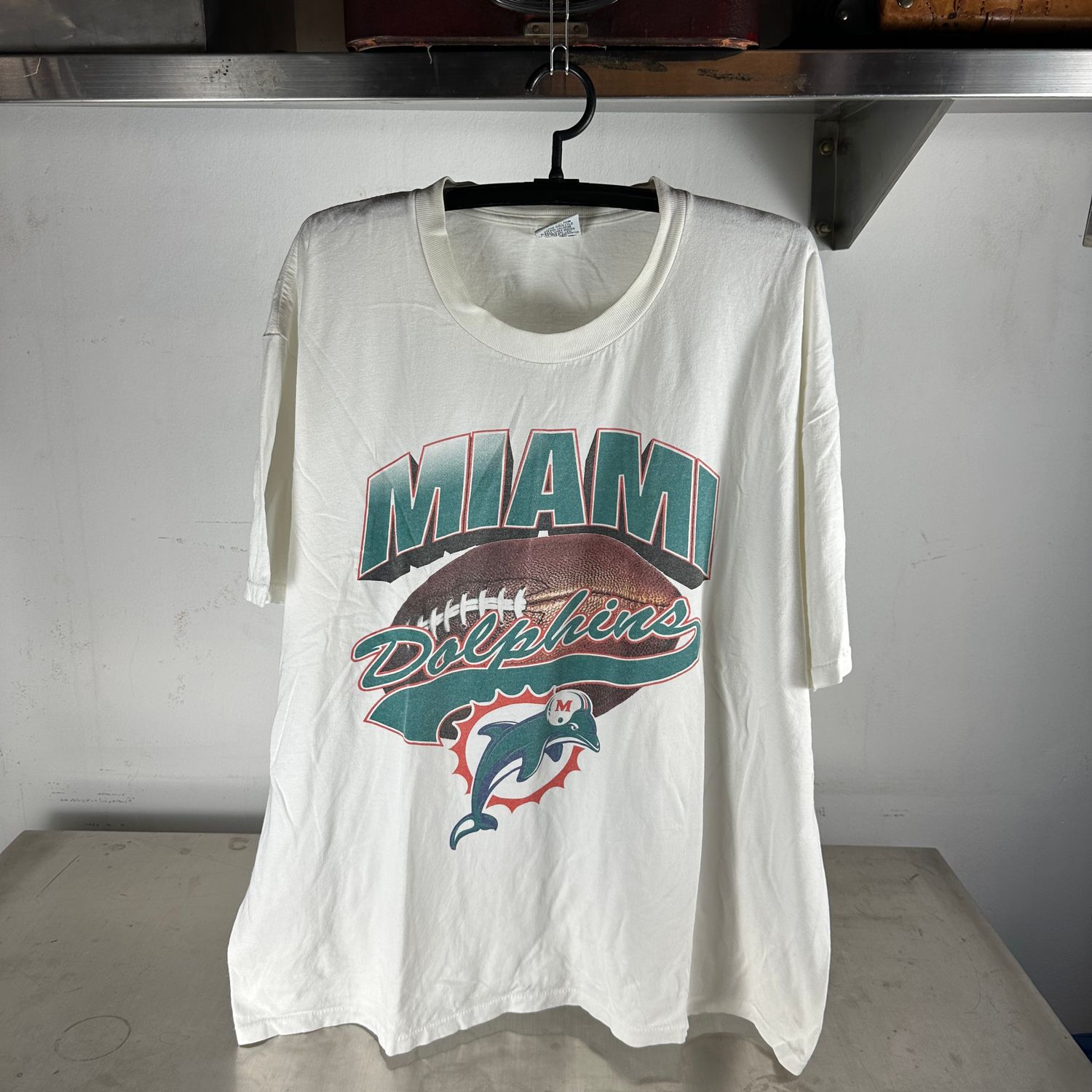 ​Vintage 90s Miami Dolphins NFL Football Graphic 2XL T-shirt