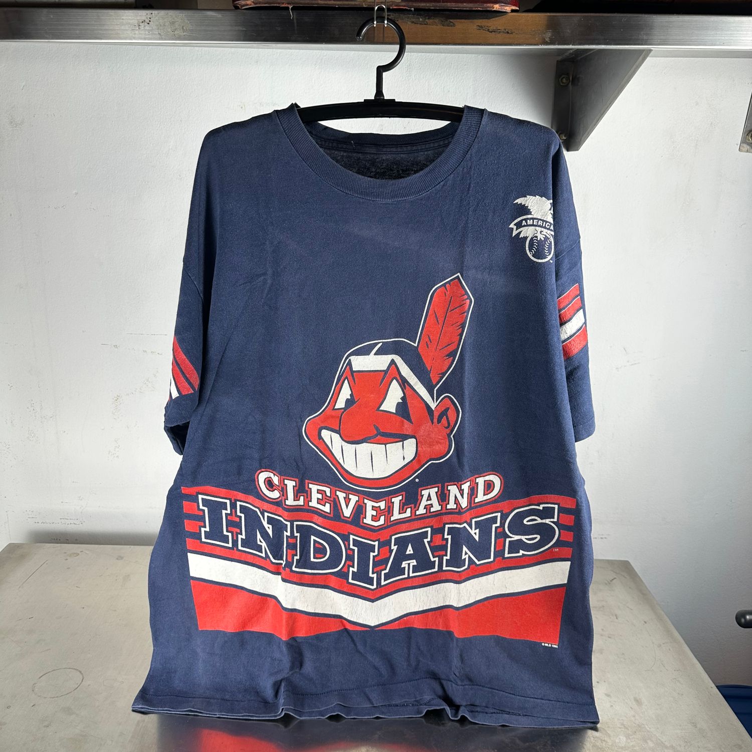 ​Vintage 1995 Cleveland Indians MLB All Over Print AOP T-shirt