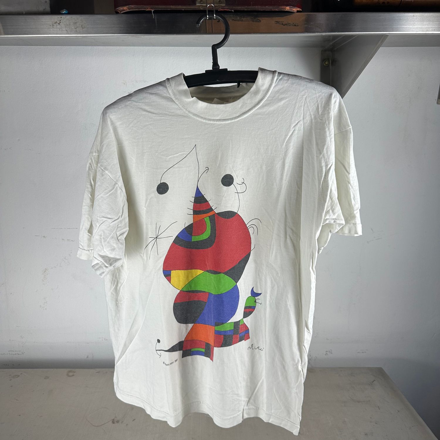 ​Vintage 2000 Joan Miro Abstract Painting Artwork T-Shirt