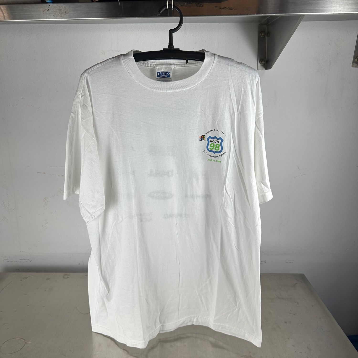 Vintage 1998 Microsoft Windows 98 Computing Highway T-Shirt