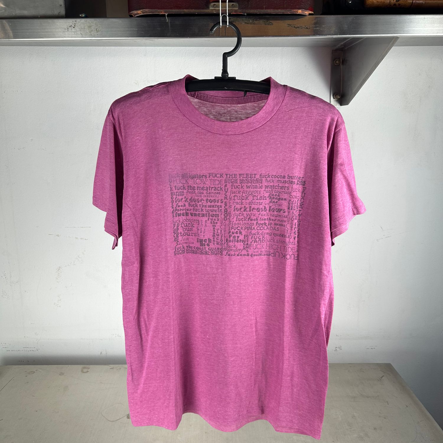 ​Vintage 80s F*ck Everything Typography T-Shirt