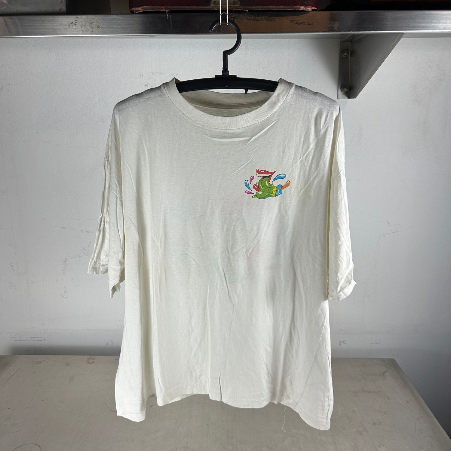 ​​​Vintage 90s Chupa Chups Lollipop Neon Graphic Promo T-Shirt