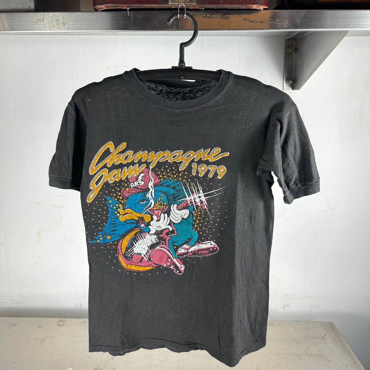 ​​​Vintage 1979 The Cars Aerosmith Champagne Jam Concert T-Shirt