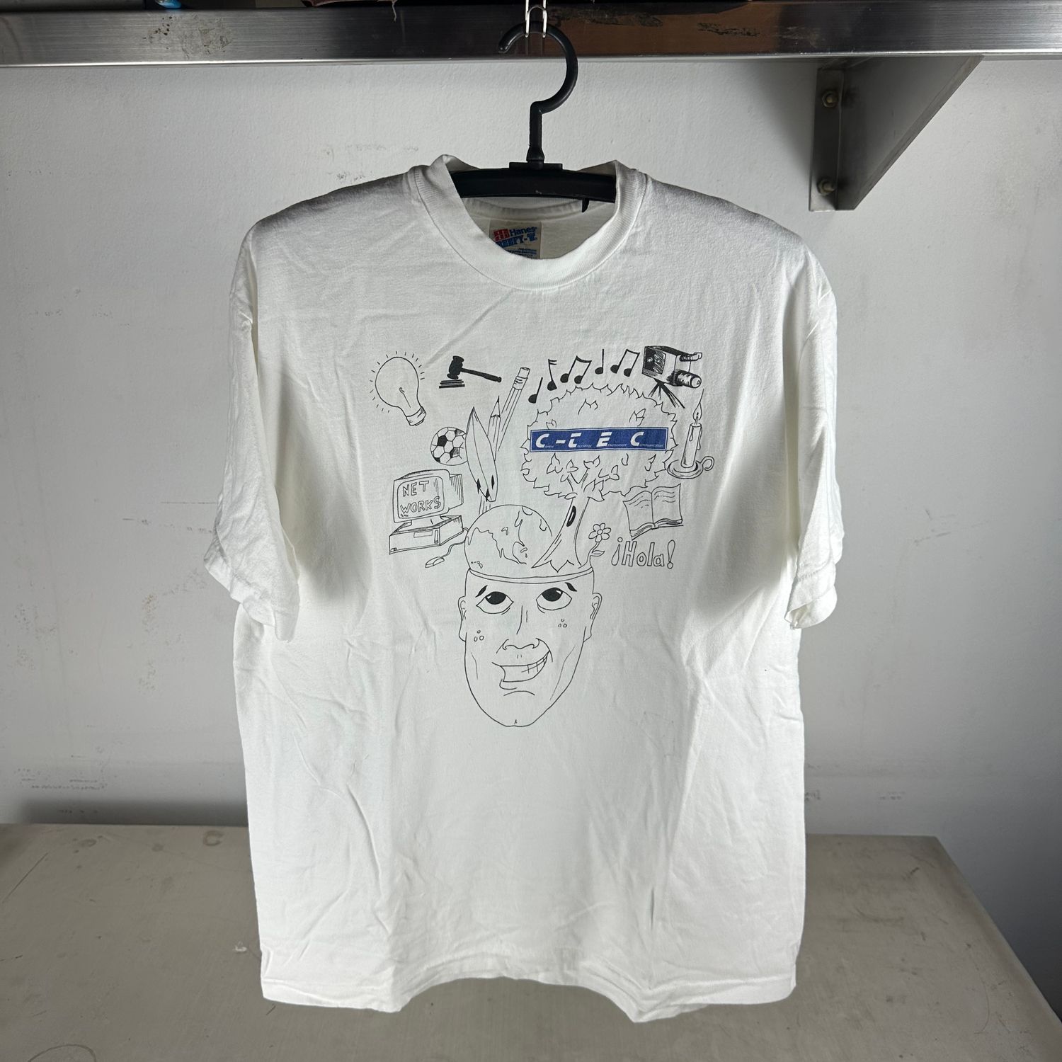​Vintage 90s C-TEC Brain Technology Artwork T-Shirt