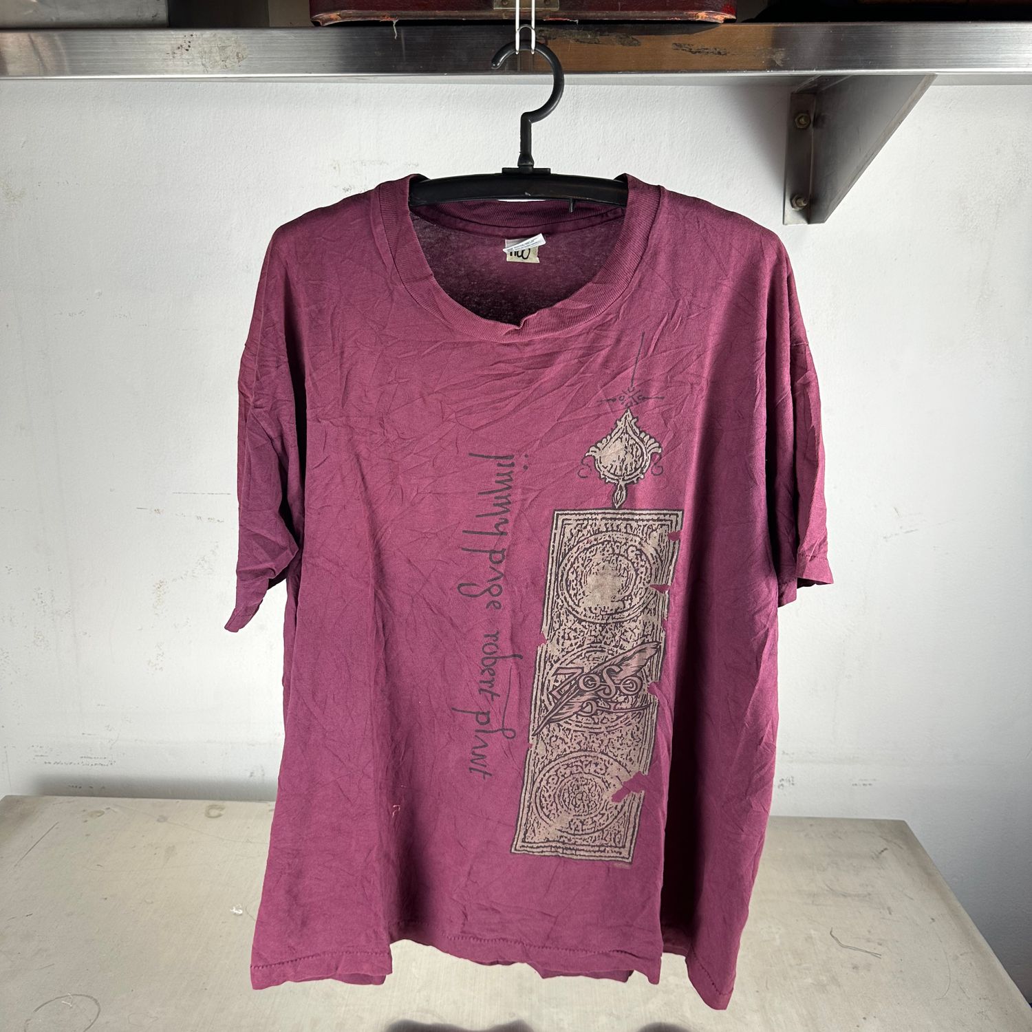 ​Vintage 90s Jimmy Page Robert Plant Eternal Burning Wandering Fever T-Shirt