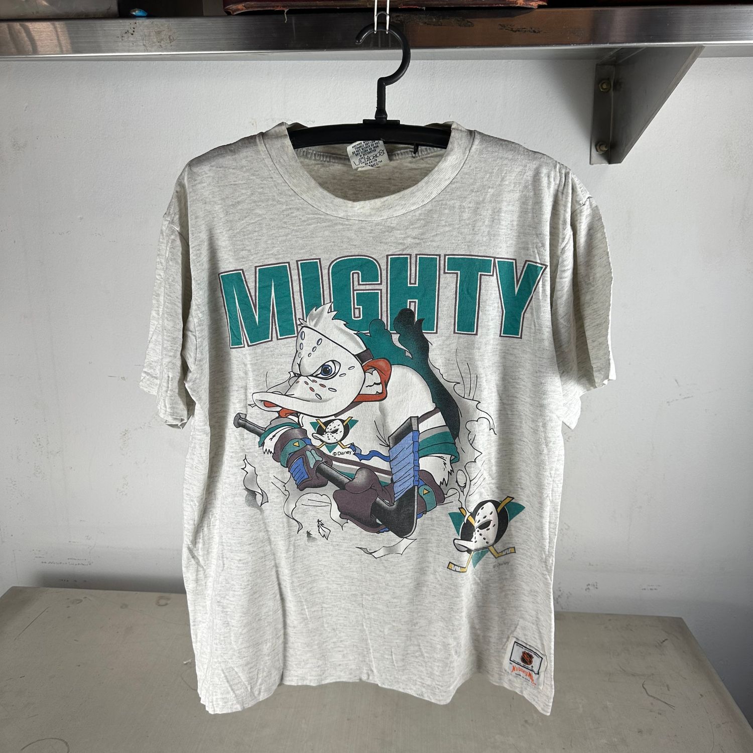 ​Vintage 90s Mighty Ducks NHL Breakthrough Nutmeg Double Sided T-Shirt