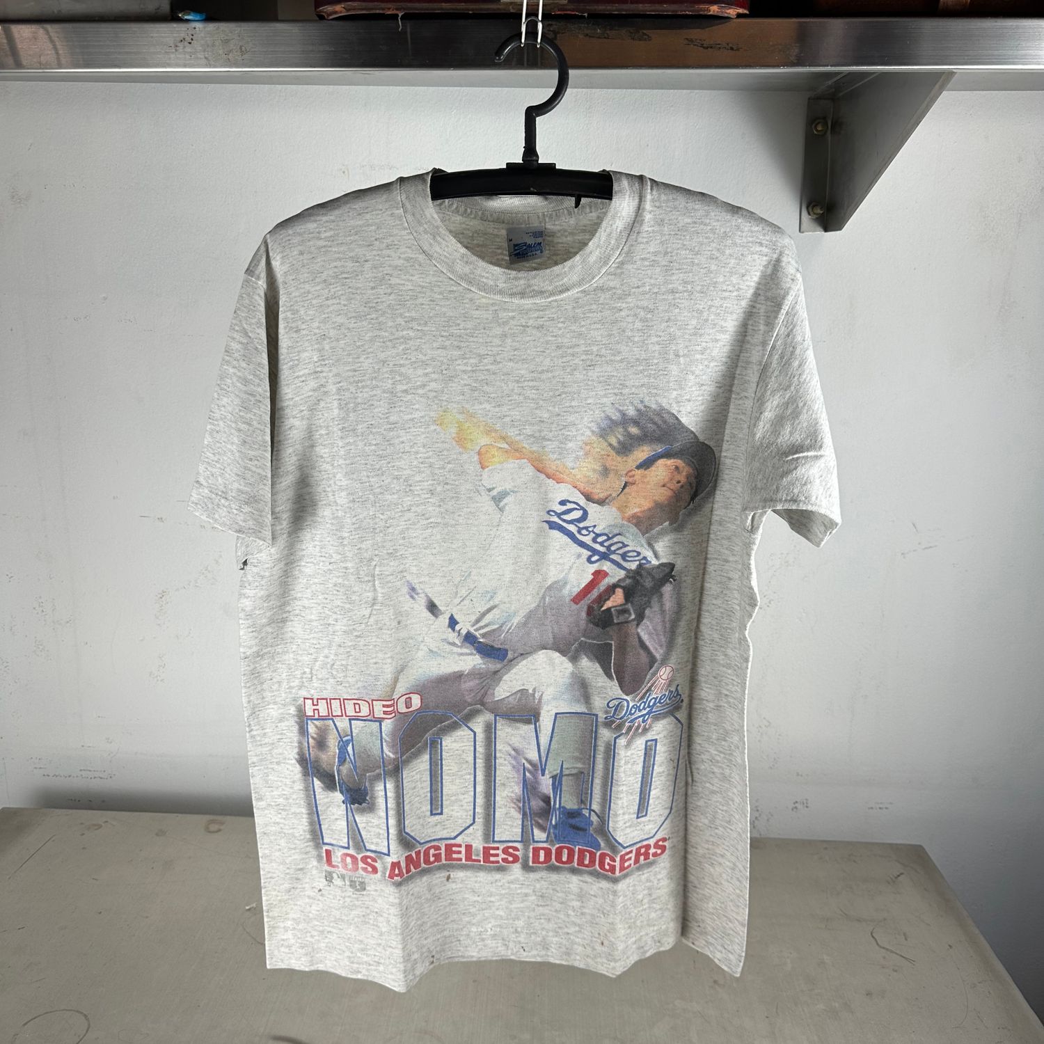 ​Vintage 90s Hideo Nomo Los Angeles Dodgers MLB Salem Sportswear T-Shirt