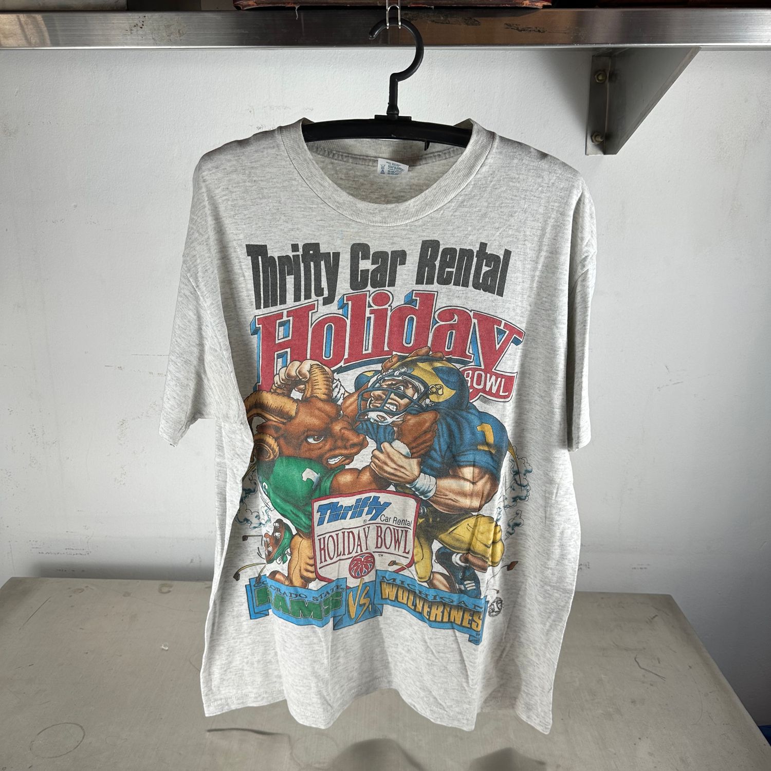 ​Vintage 1994 Holiday Bowl Michigan Wolverines CSU Rams NCAA T-Shirt