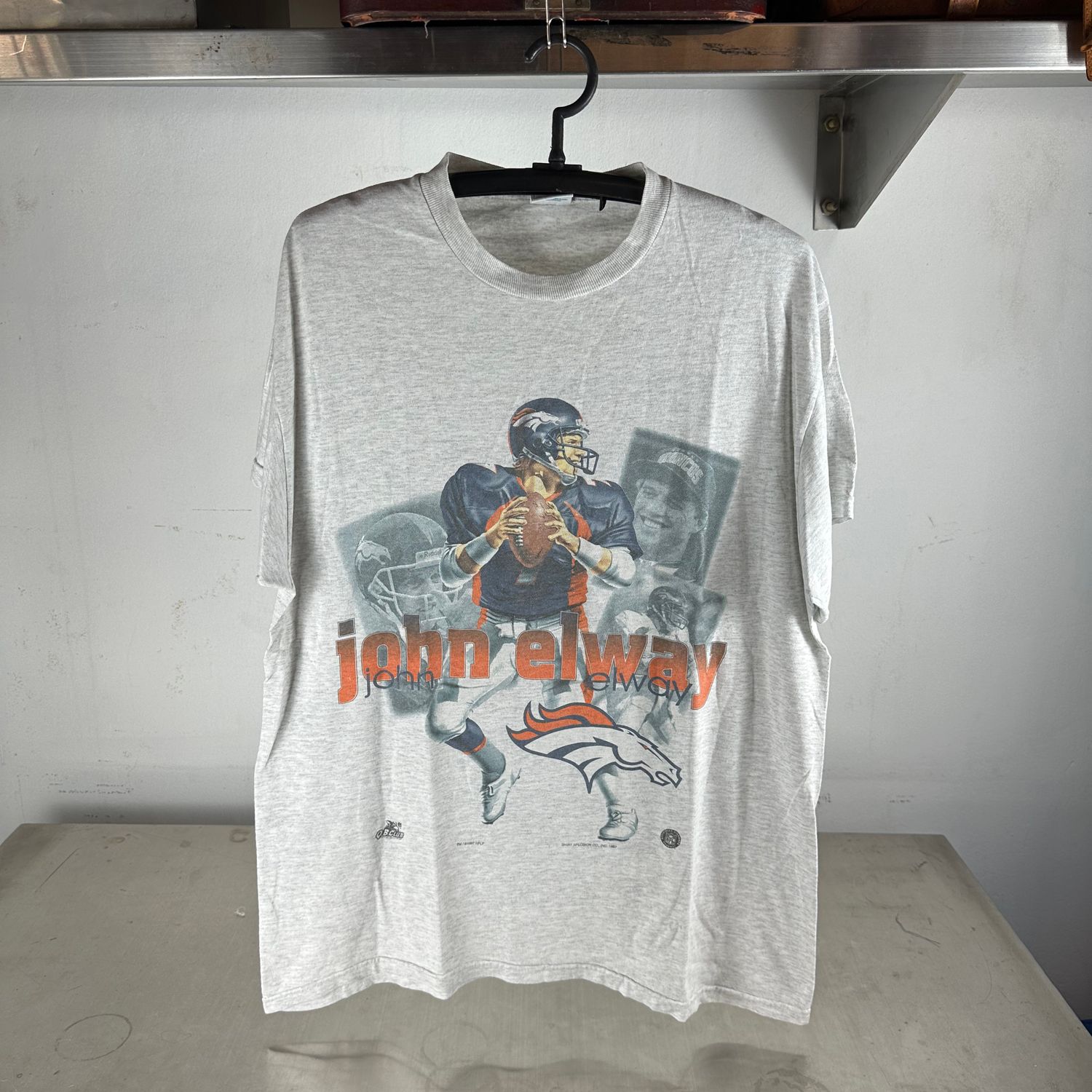 ​Vintage 1997 John Elway Denver Broncos NFL Graphic T-Shirt