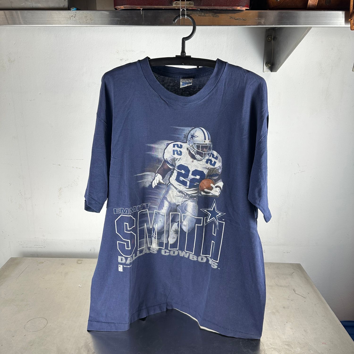 ​Vintage 1995 Emmitt Smith Dallas Cowboys NFL Salem Sportswear T-Shirt