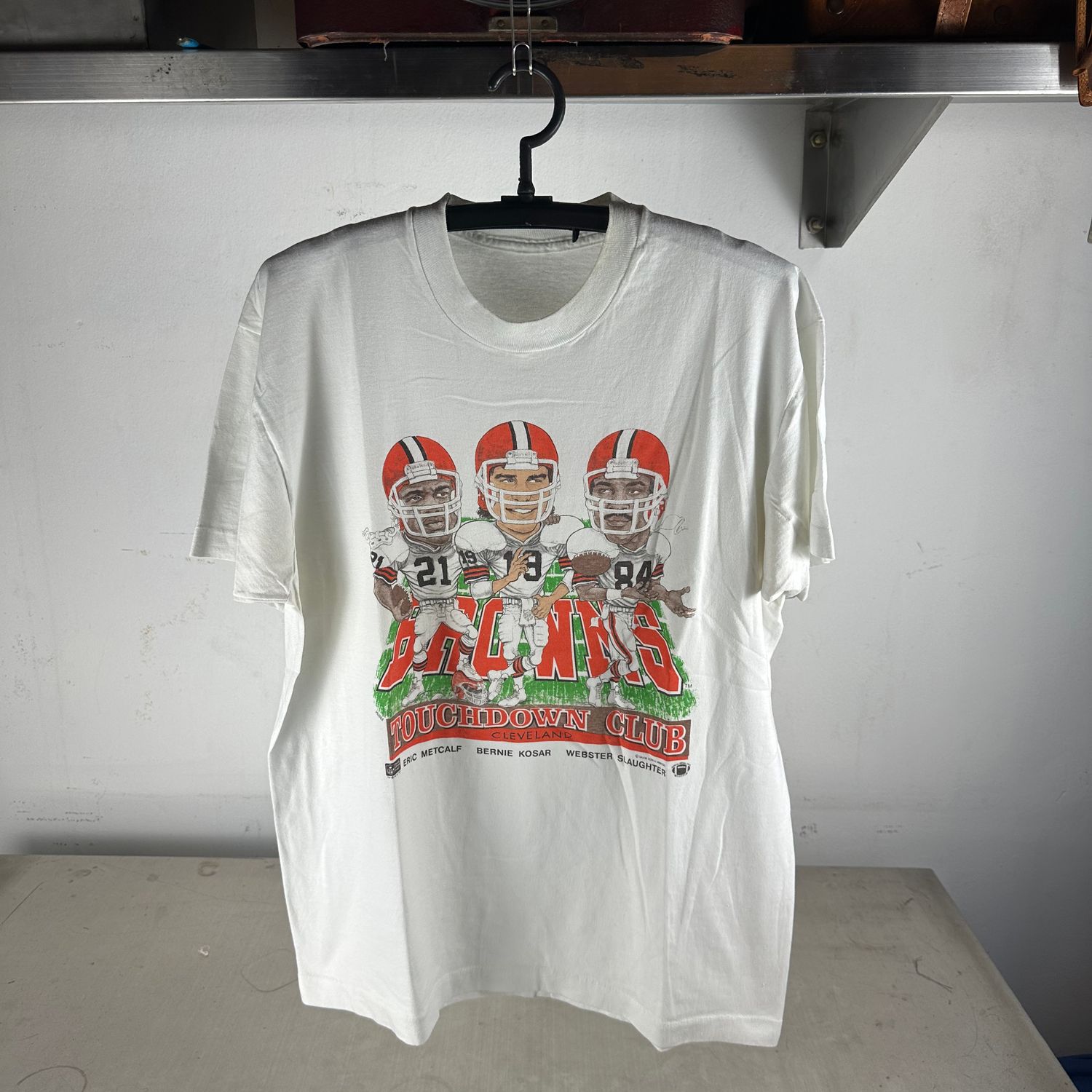 ​​Vintage 1987 Denver Broncos NFL Touchdown Club Caricature T-Shirt