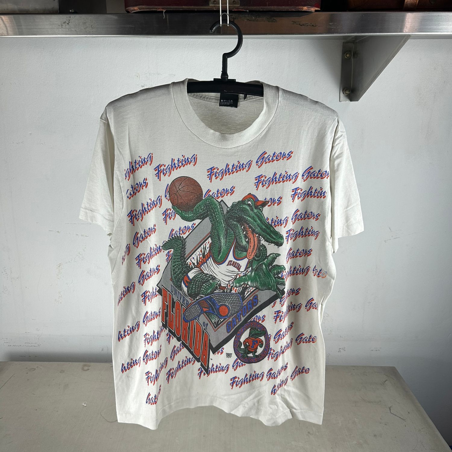 ​​​​​Vintage 80s Florida Fighting Gators NCAA All Over Print AOP T-Shirt