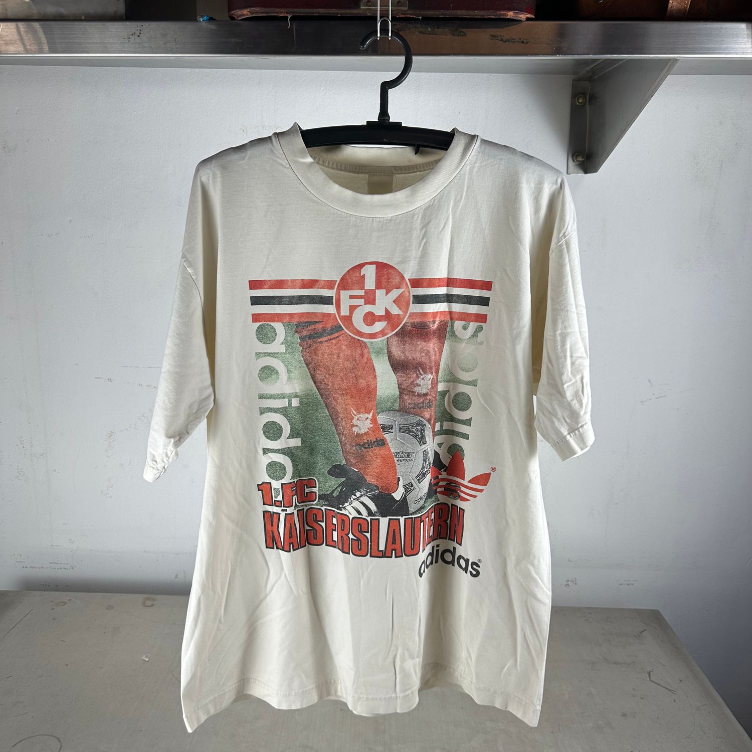 ​​Vintage Adidas 90s 1. FC Kaiserslautern German Soccer T-Shirt