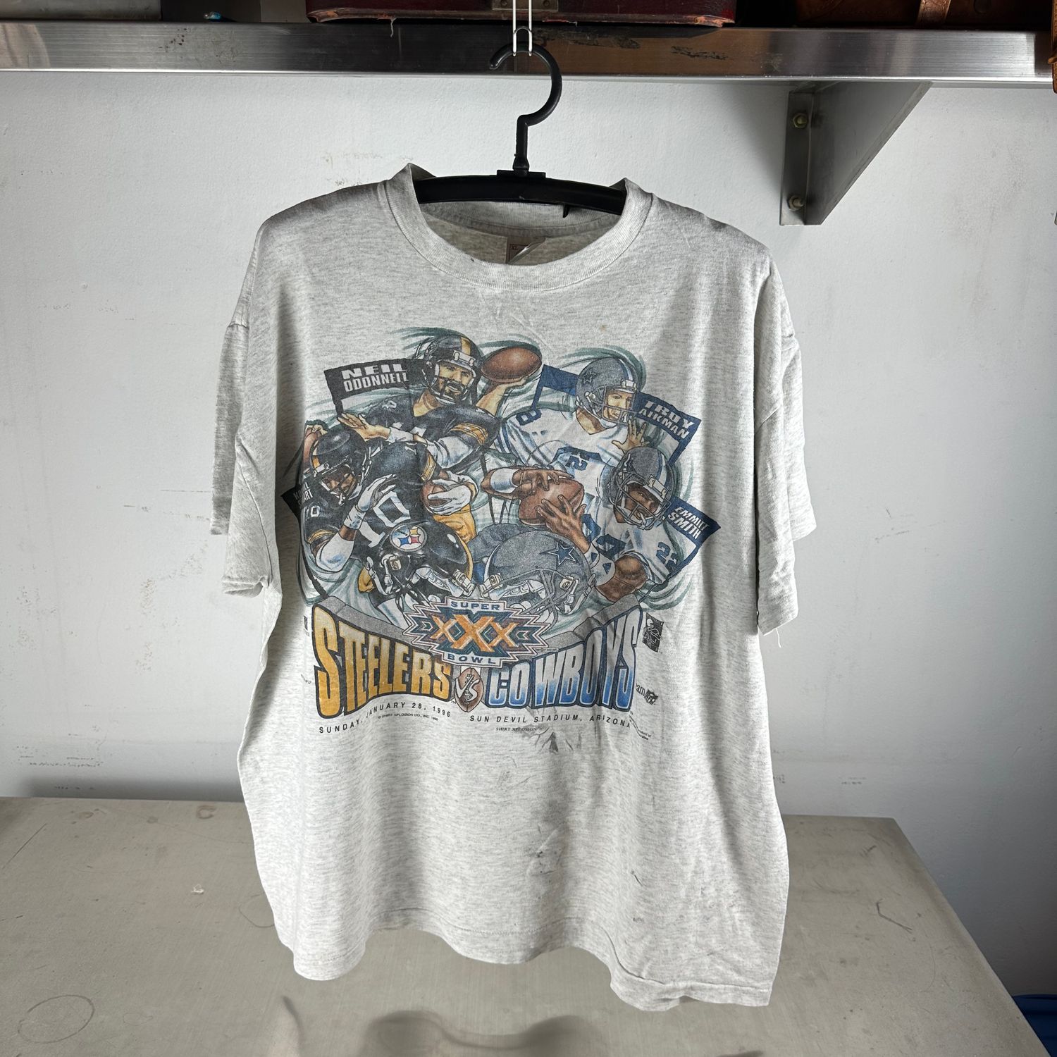 ​Vintage 1996 NFL Super Bowl Pittsburgh Steelers VS Dallas Cowboys T-Shirt