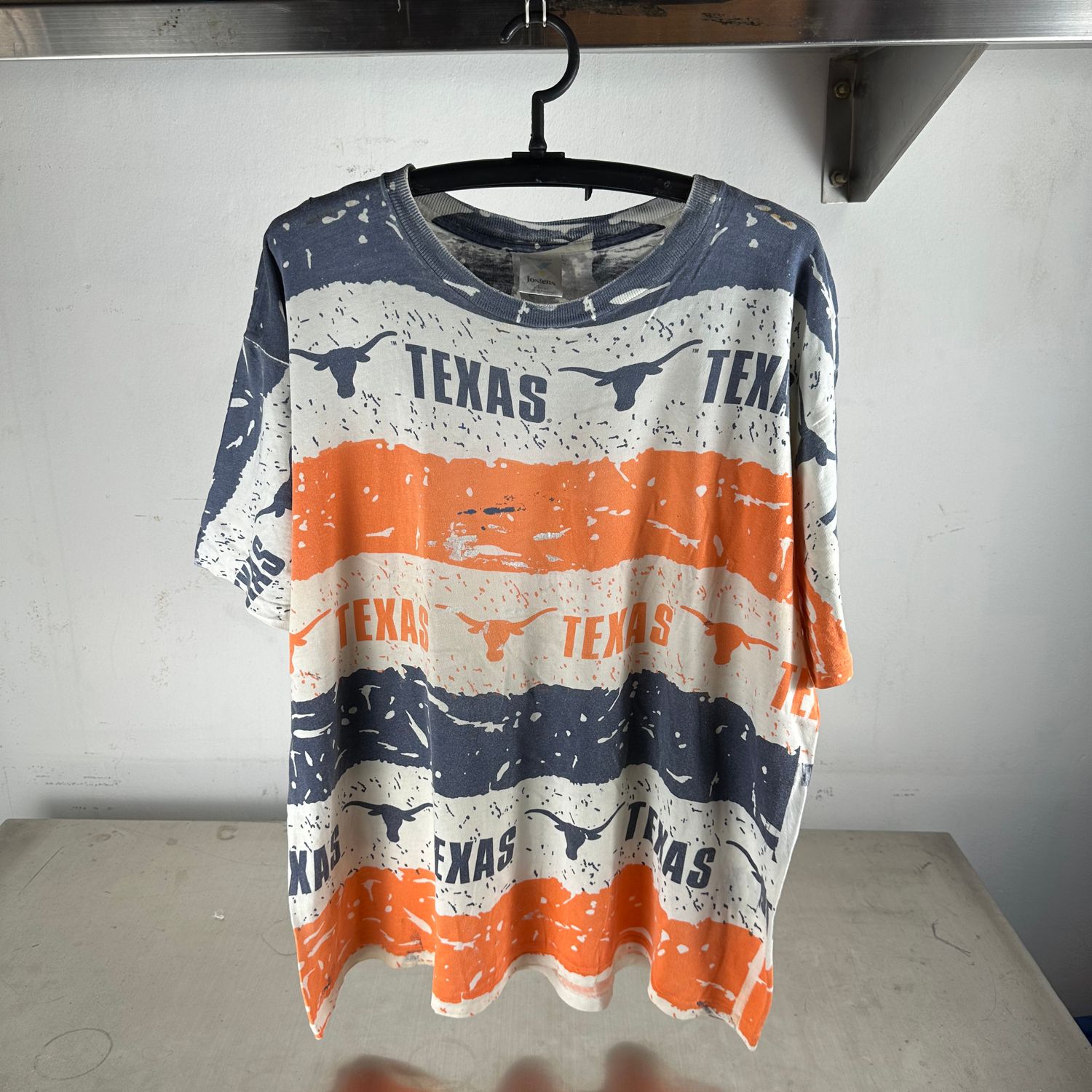 Vintage 90s Texas Longhorns NCAA All Over Print AOP T-Shirt