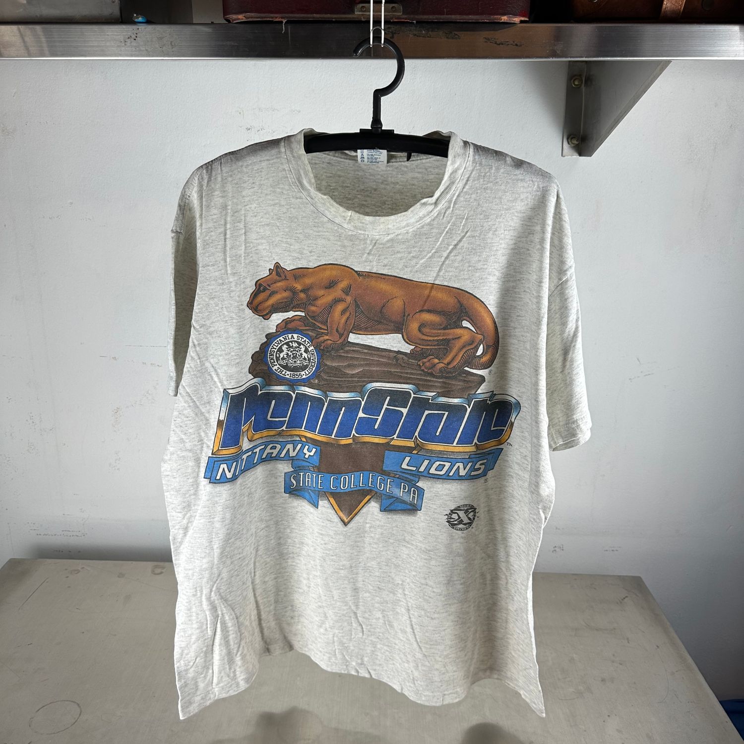​Vintage 90s Penn State Nittany Lions NCAA Mascot Graphic T-Shirt