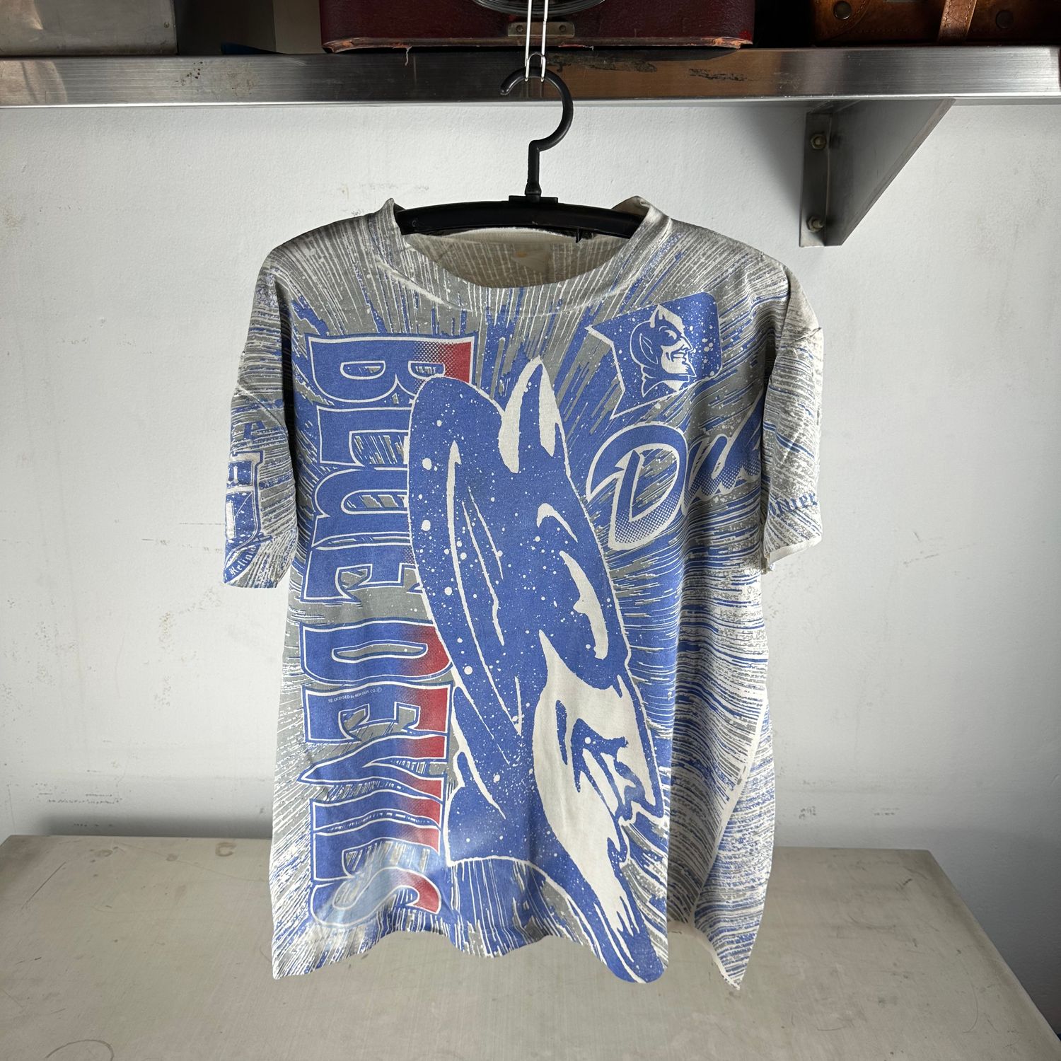 ​Vintage 90s Duke Blue Devils NCAA All Over Print AOP T-Shirt