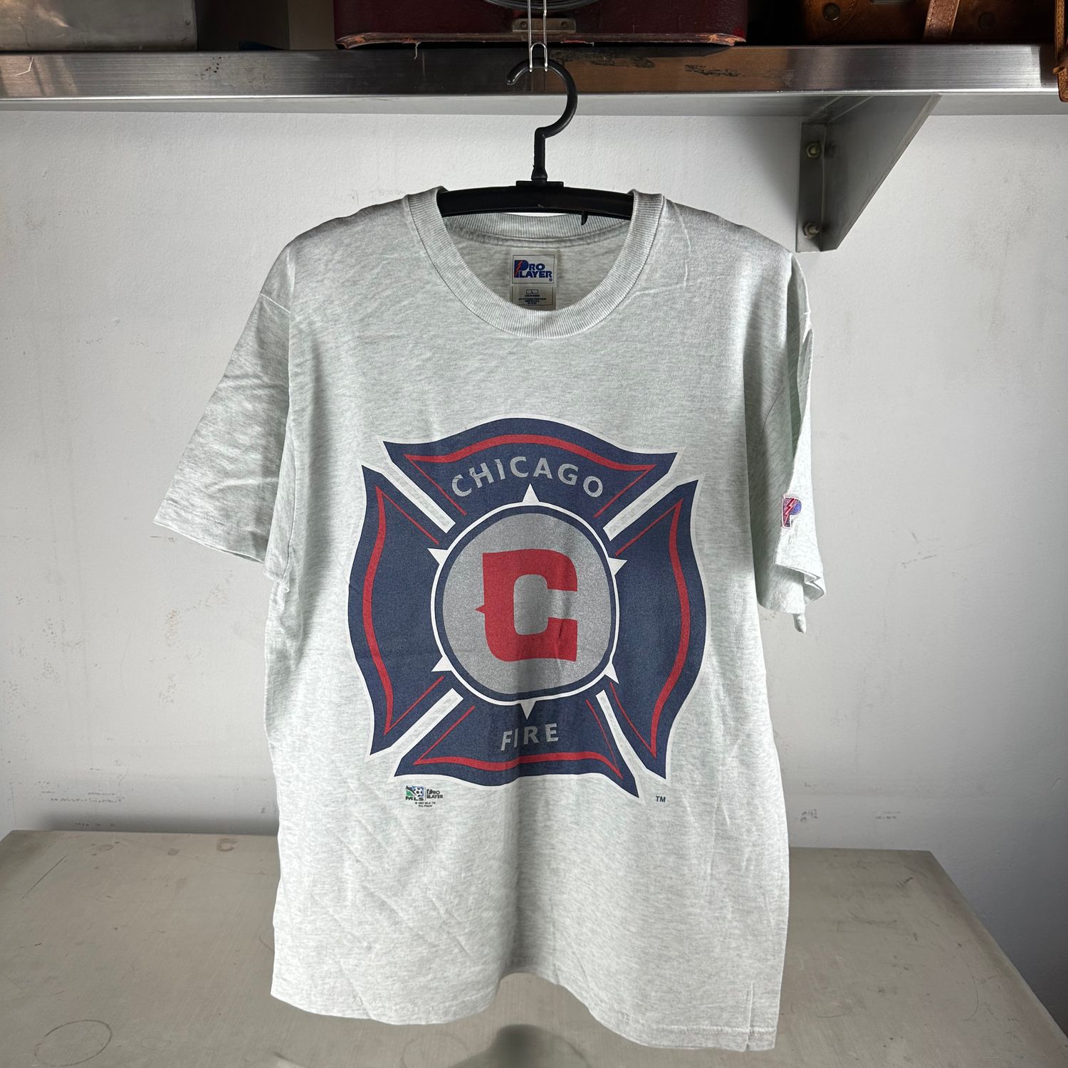 ​​Vintage 1997 Chicago Fire MLS Soccer Graphic T-Shirt