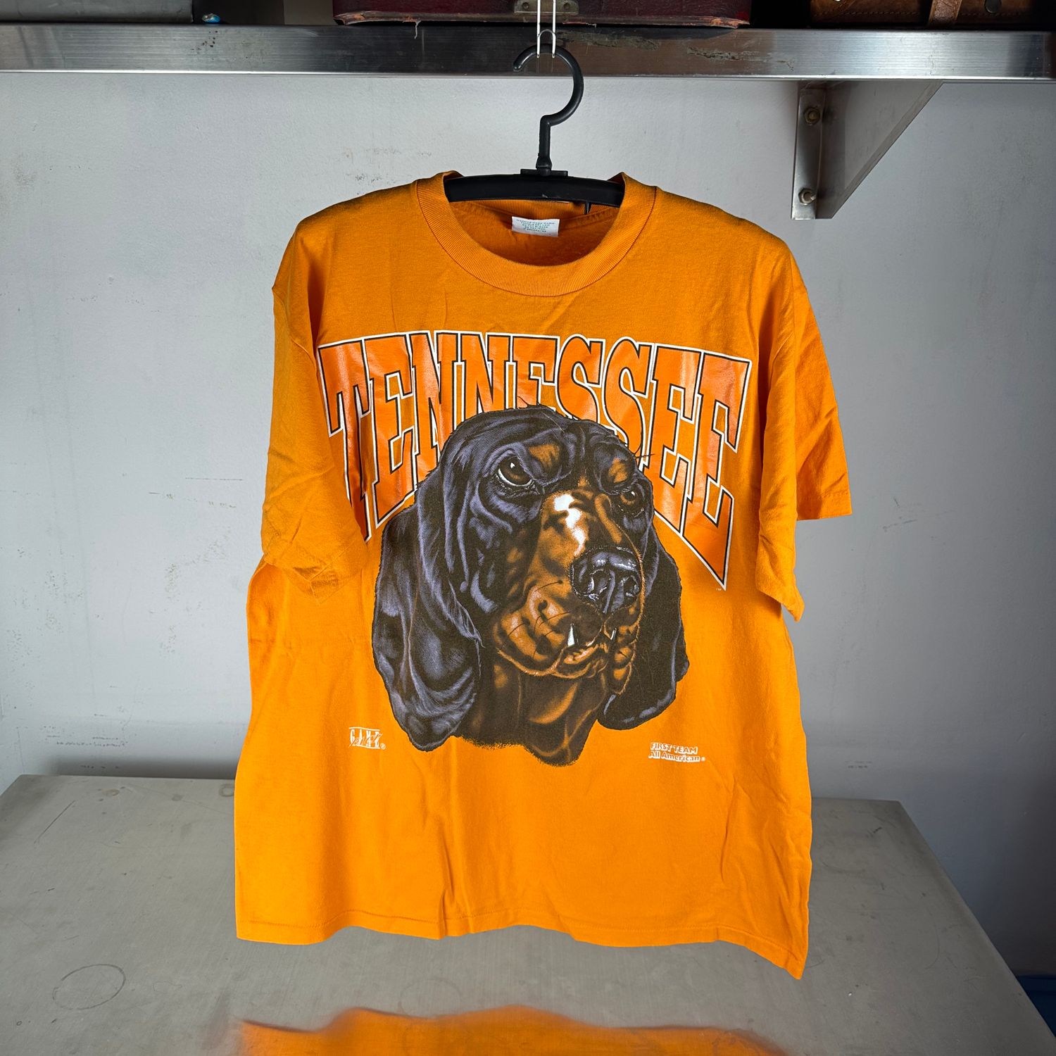 ​Vintage 90s Tennessee Volunteers NCAA Game Face Mascot Graphic T-Shirt