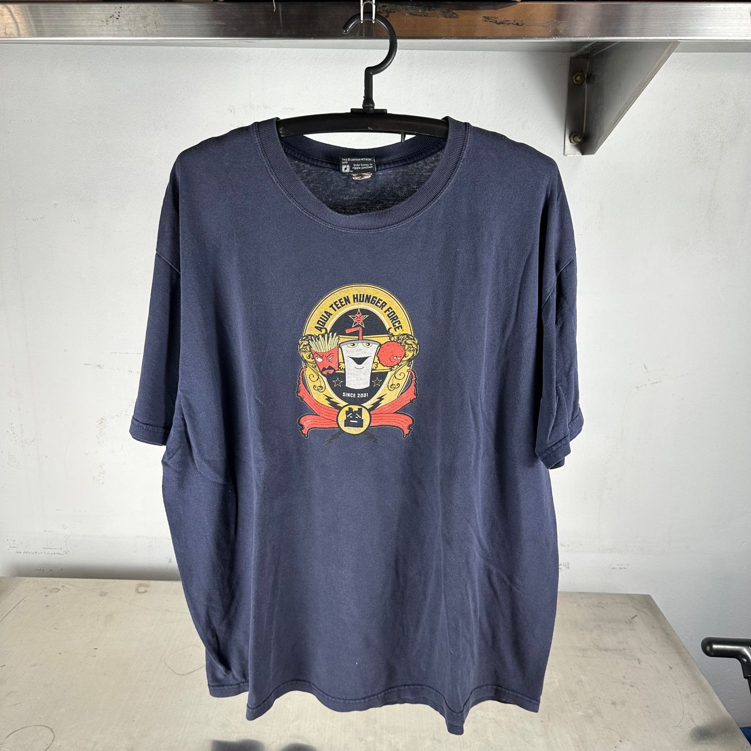 ​Vintage 2000s Aqua Teen Hunger Force Adult Swim Cartoon Network Promo T-Shirt