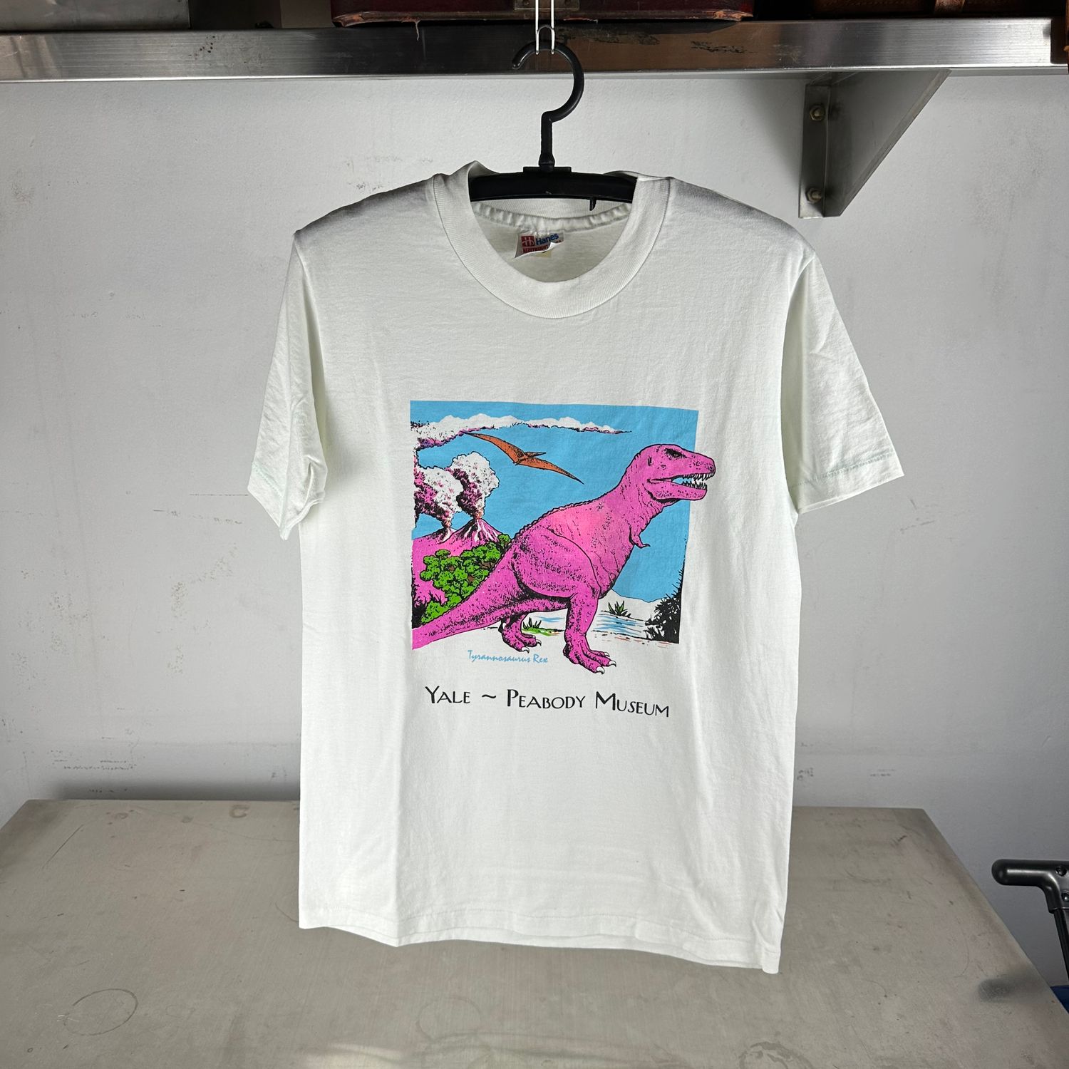 ​Vintage 90s Tyrannosaurus Rex Dinosaur Yale Peabody Museum T-Shirt