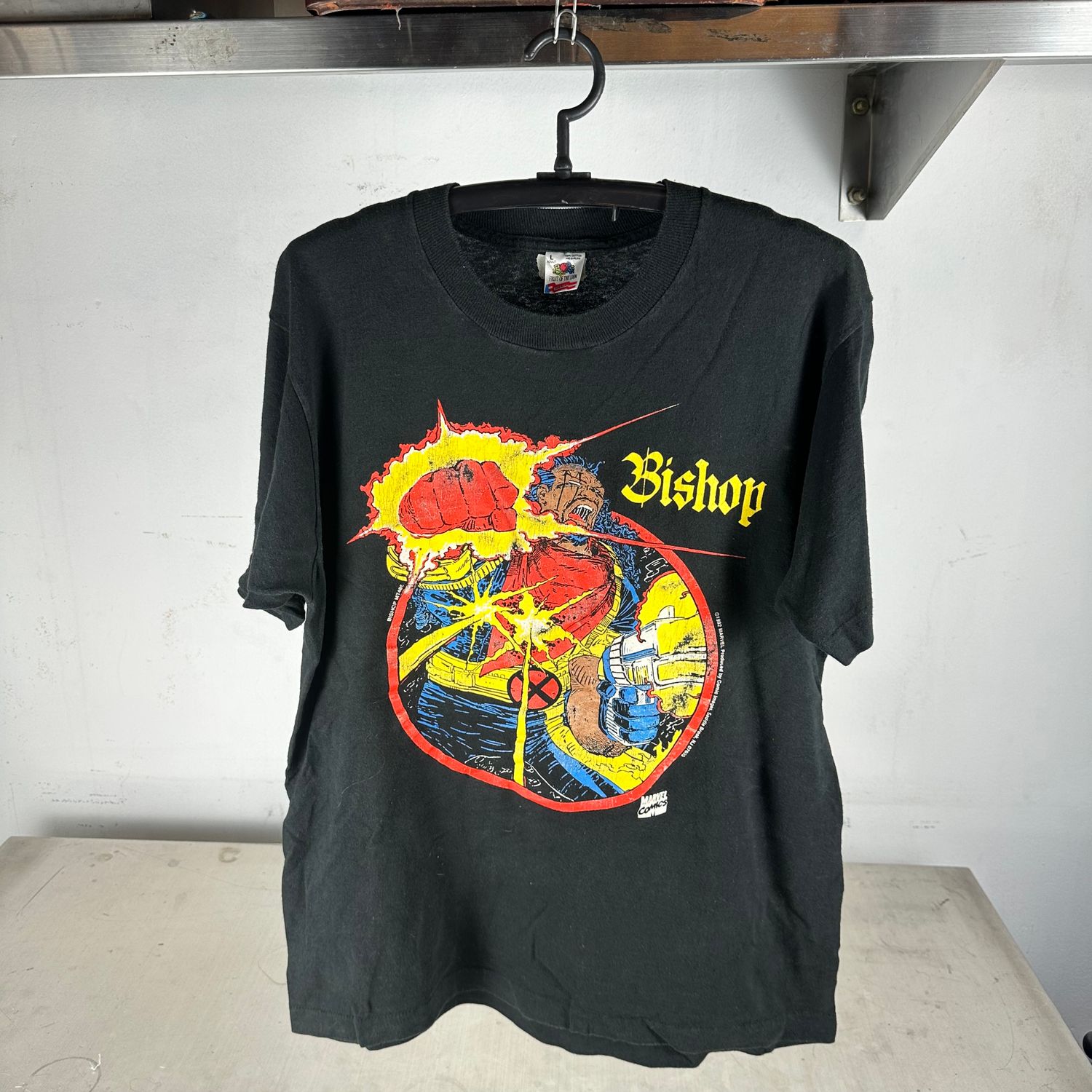 ​Vintage 1992 Bishop Marvel Comics Character Large Single Stitch T-Shirt