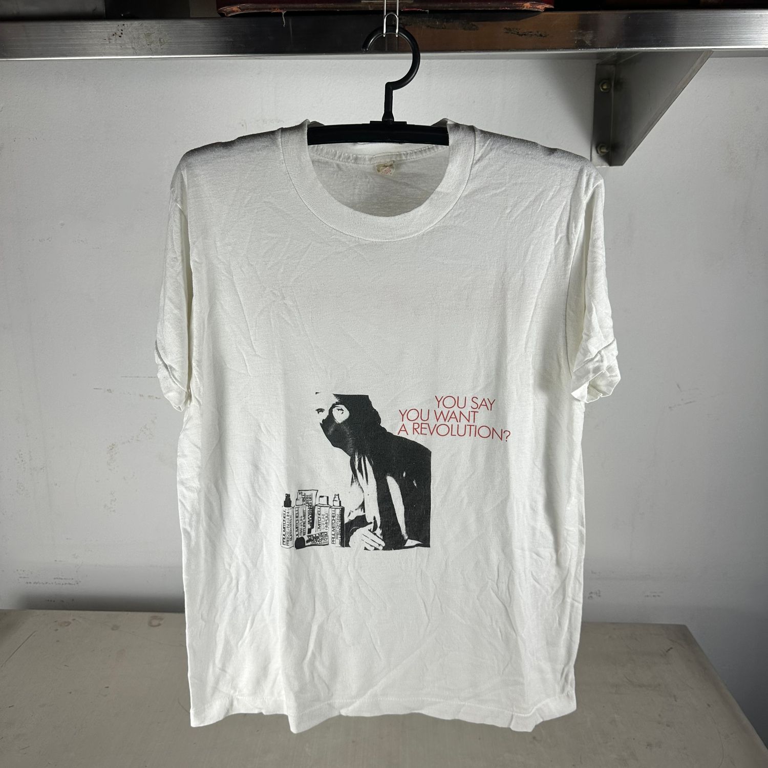 ​​Vintage 80s Paul Mitchell You Say You Want A Revolution? Graphic T-Shirt