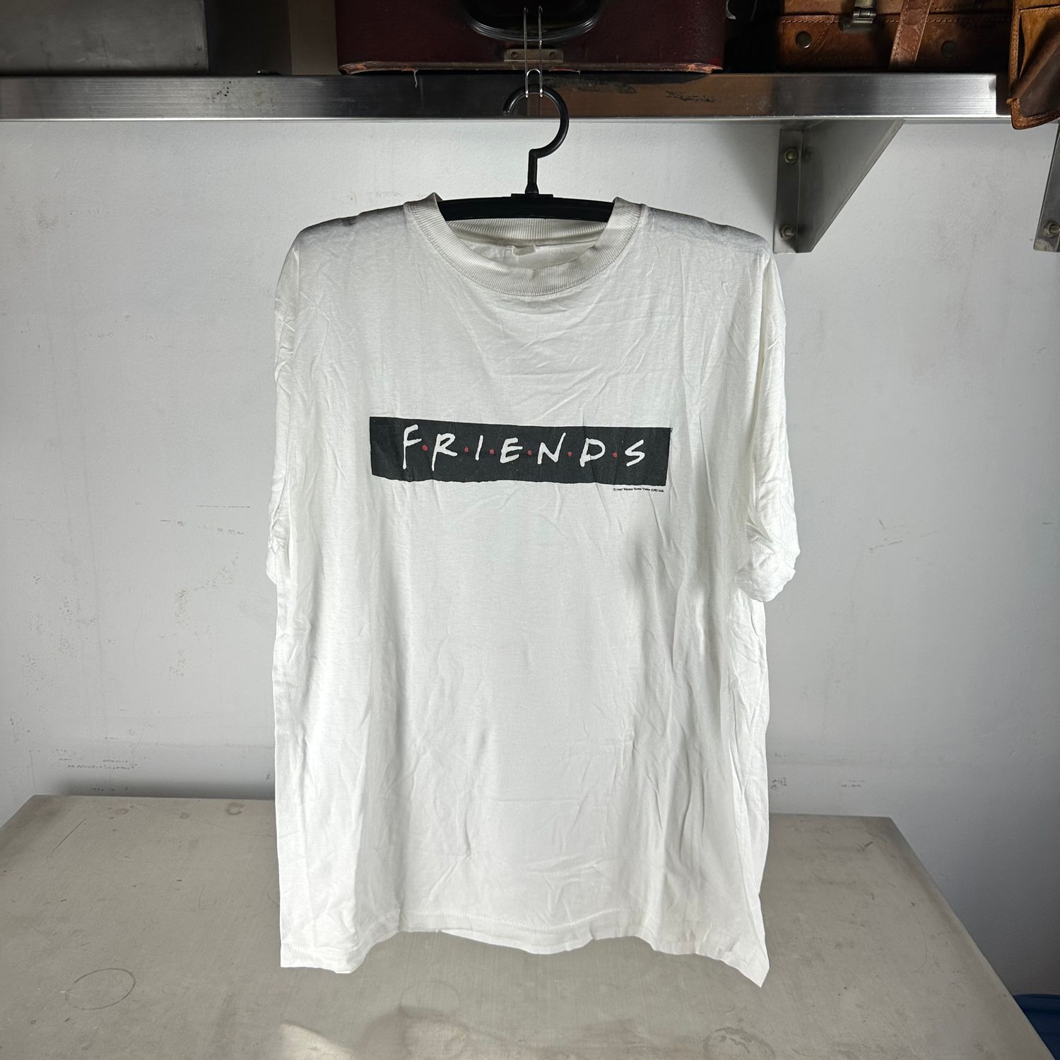 Vintage 1997 Friends Sitcom TV Series Box Logo Promo T-Shirt