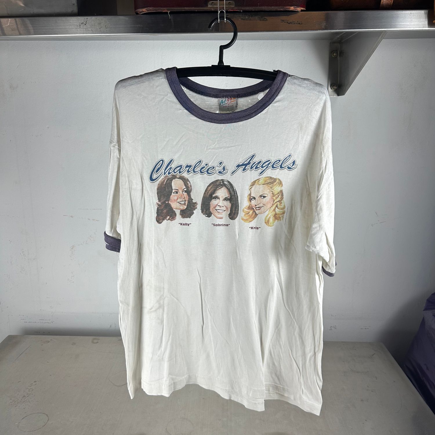 ​Vintage 1995 Charlie's Angels Movie Distressed Ringer T-Shirt