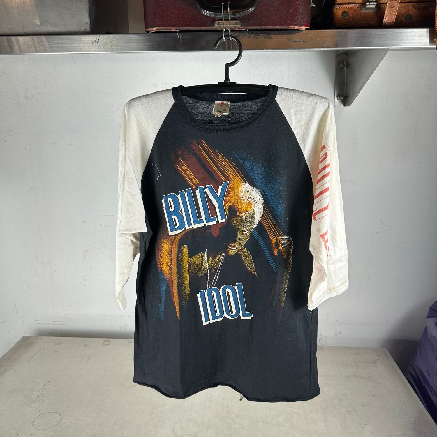 ​Vintage 80s Billy Idol Double Sided Graphic Long Sleeves T-Shirt