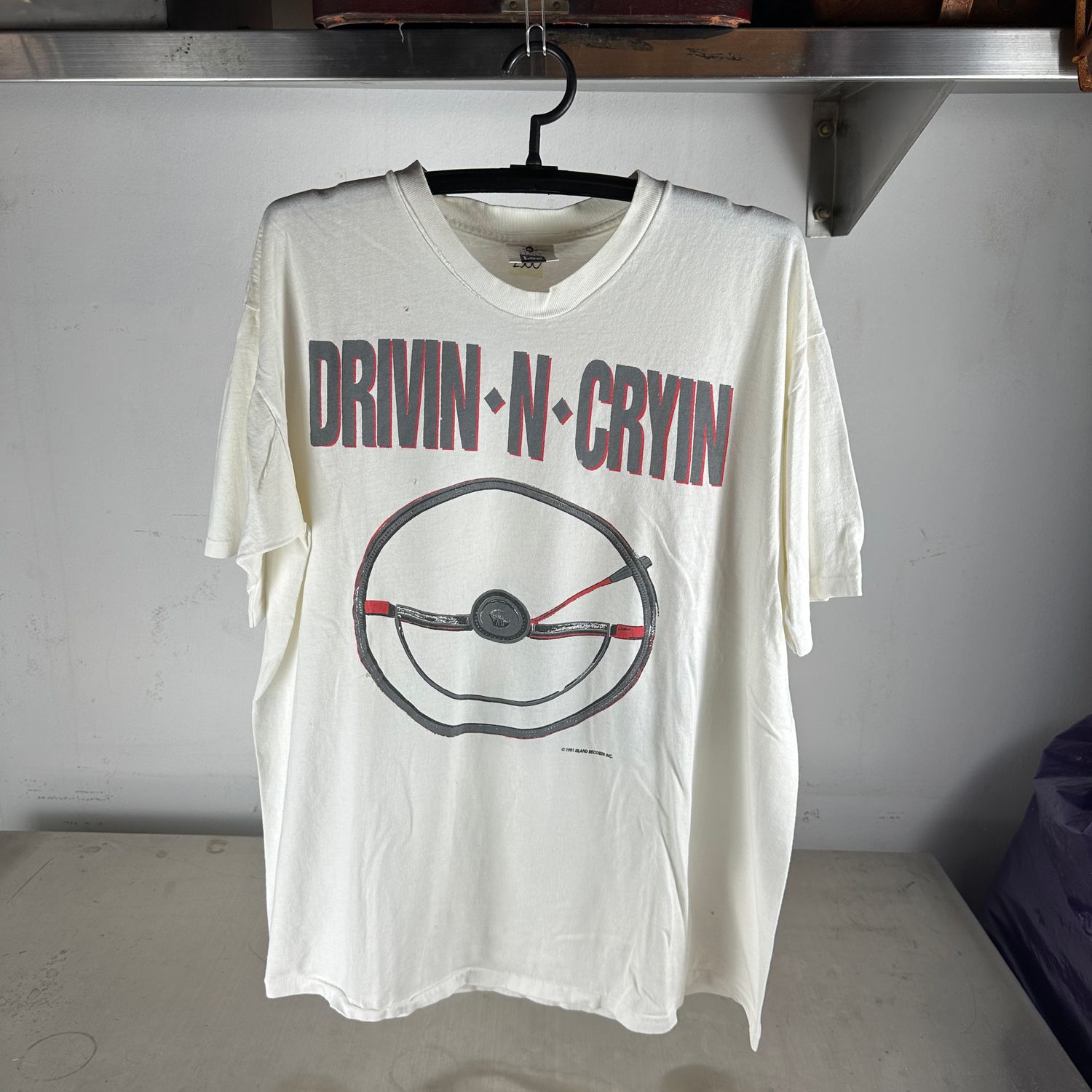 ​Vintage 1991 Drivin N Cryin Fly Me Courageous World Tour T-Shirt