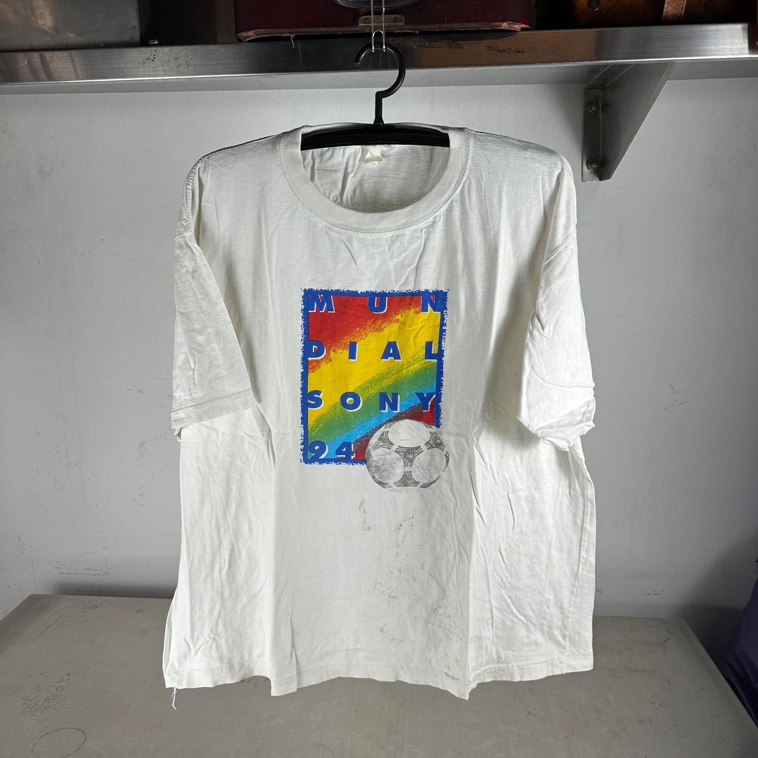 Vintage 1994 Mundial Sony Soccer World Cup Promo T-Shirt