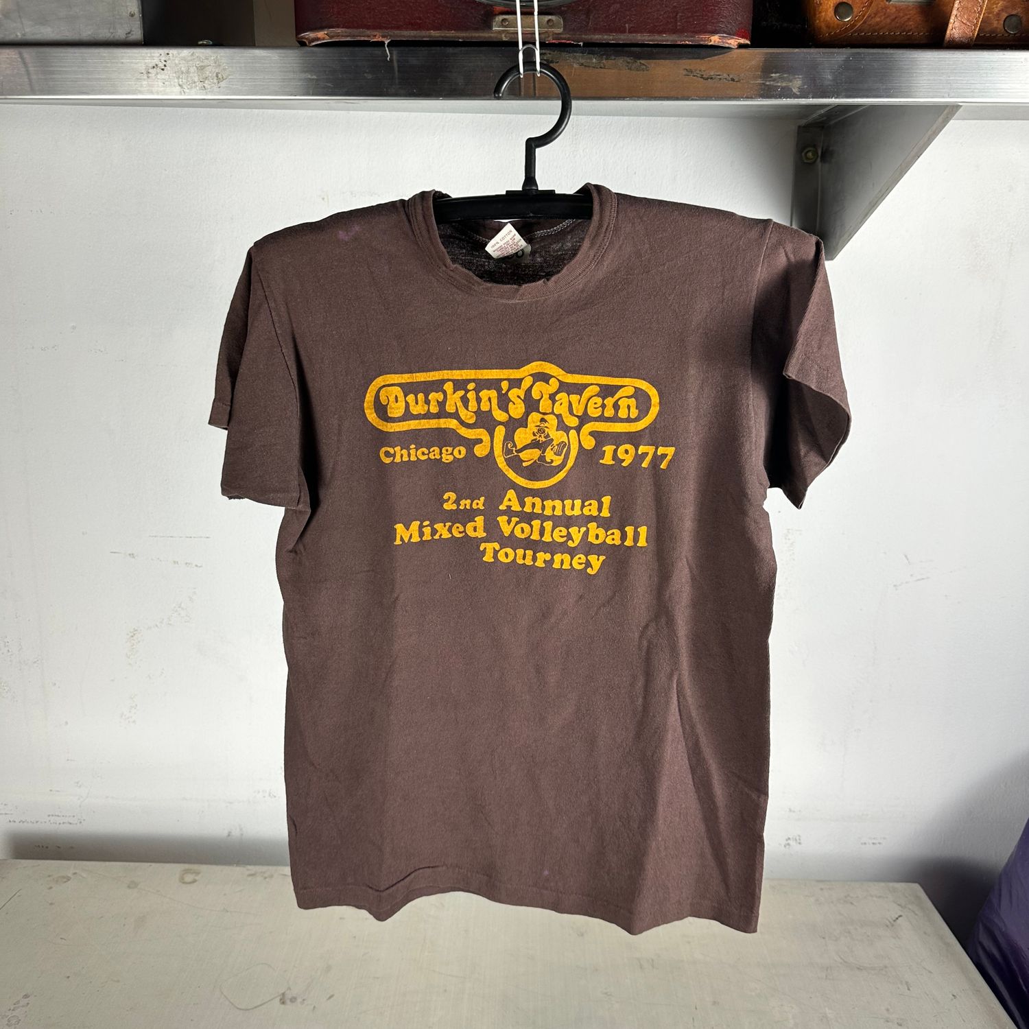 ​Vintage 1977 Russell Athletic Mixed Volleyball Tourney Graphic T-Shirt