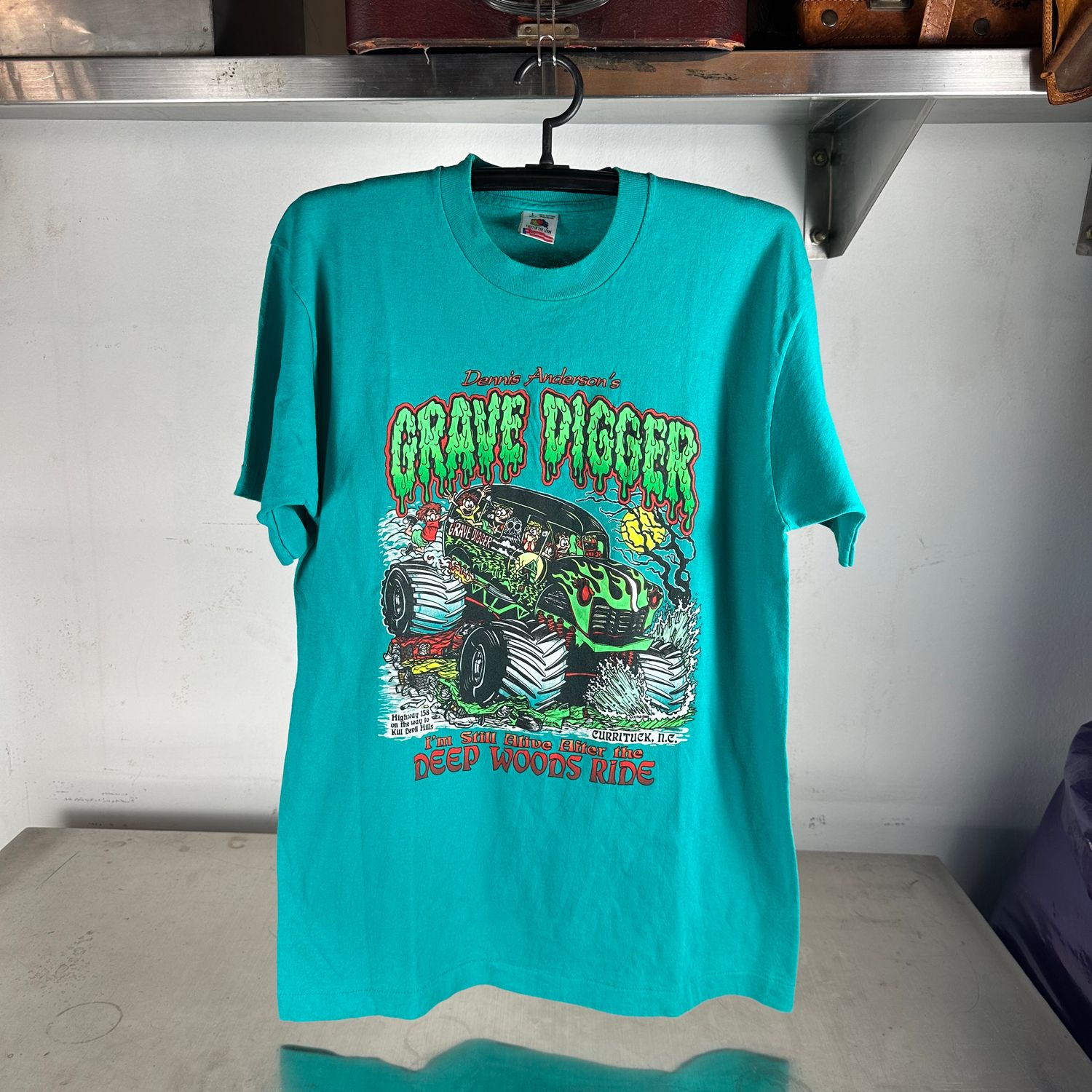 ​Vintage 90s Dennis Anderson Grave Digger Monster Truck T-shirt