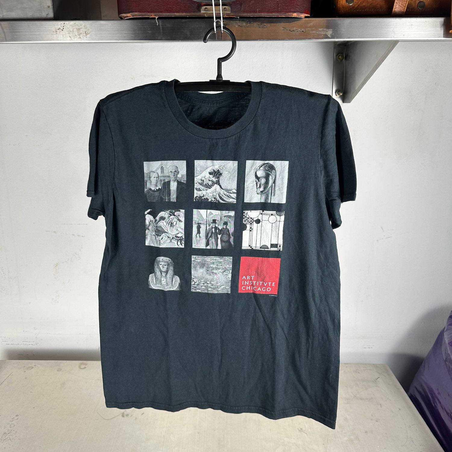 ​2009 The Art Institute of Chicago Museum Art Graphic T-shirt
