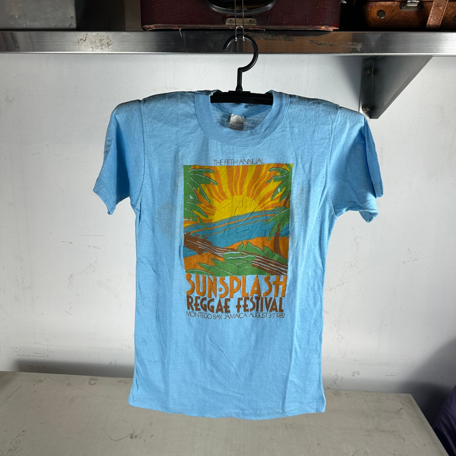 ​Vintage 1982 Sunsplash Reggae Festival Lets Get Splashed Promo T-shirt